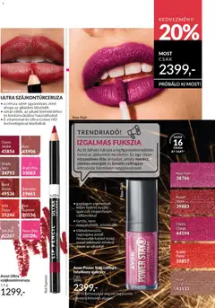 Katalógus AVON 2026 áprilisi - amely érvényes a következő dátumtól: 01.04.2026 | Oldal: 51 | Termékek: Ajakrúzs