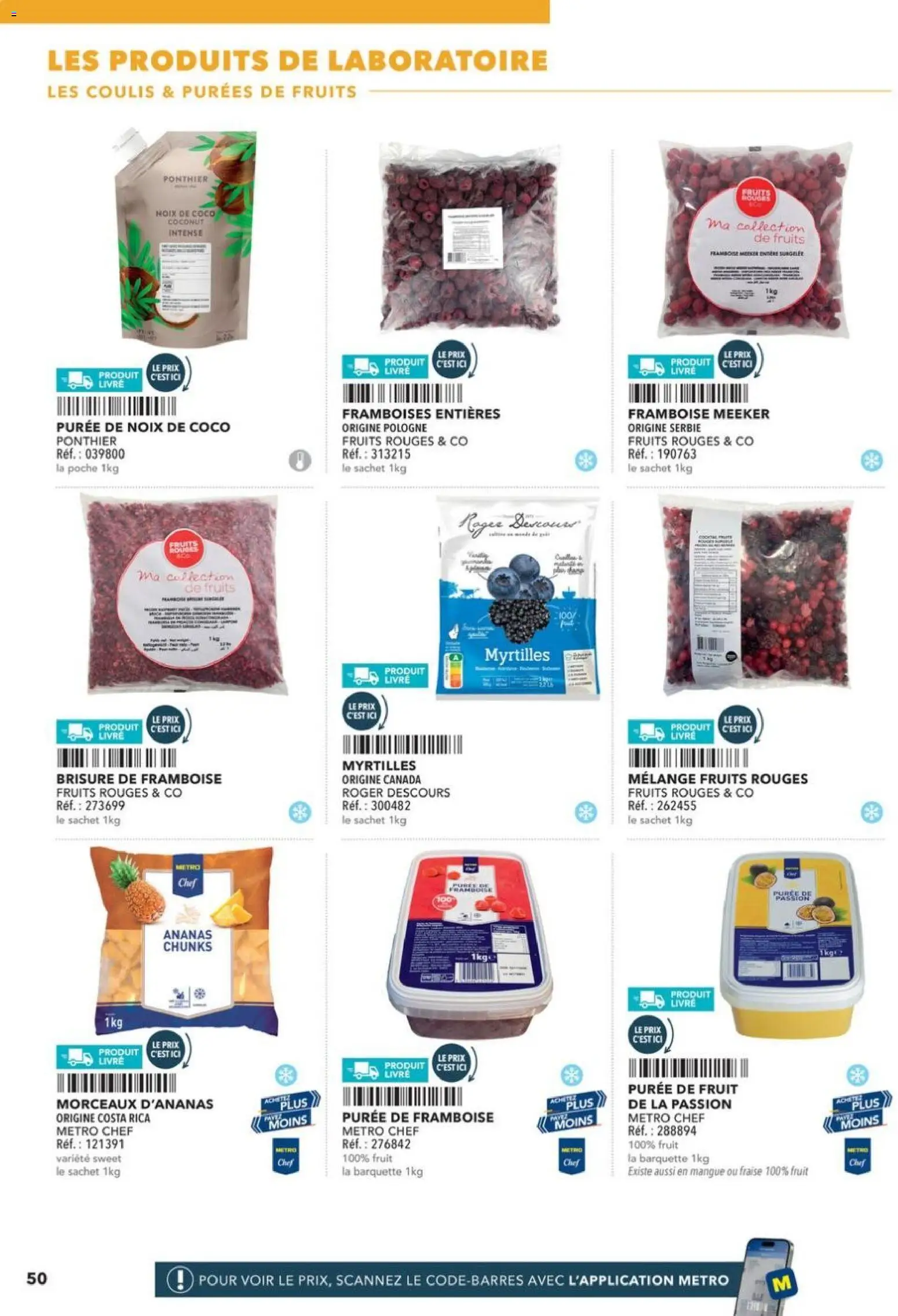 {H1} | Page: 50 | Produits: Mangue, Noix de coco, Livre, Noix