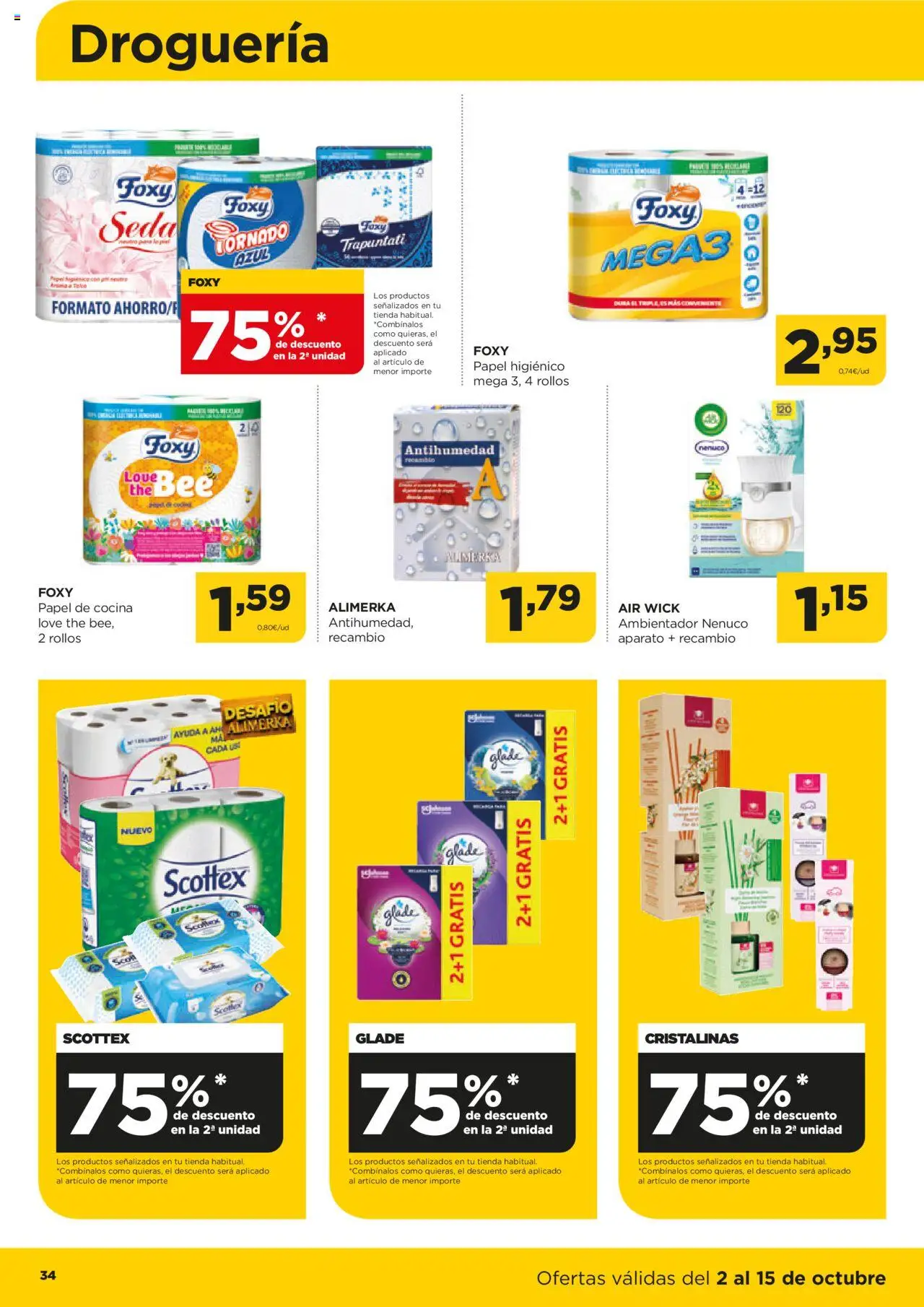 Alimerka folleto Asturias │ válido desde el 02.10.2025 | Página: 34 | Productos: Papel higienico, Cocina