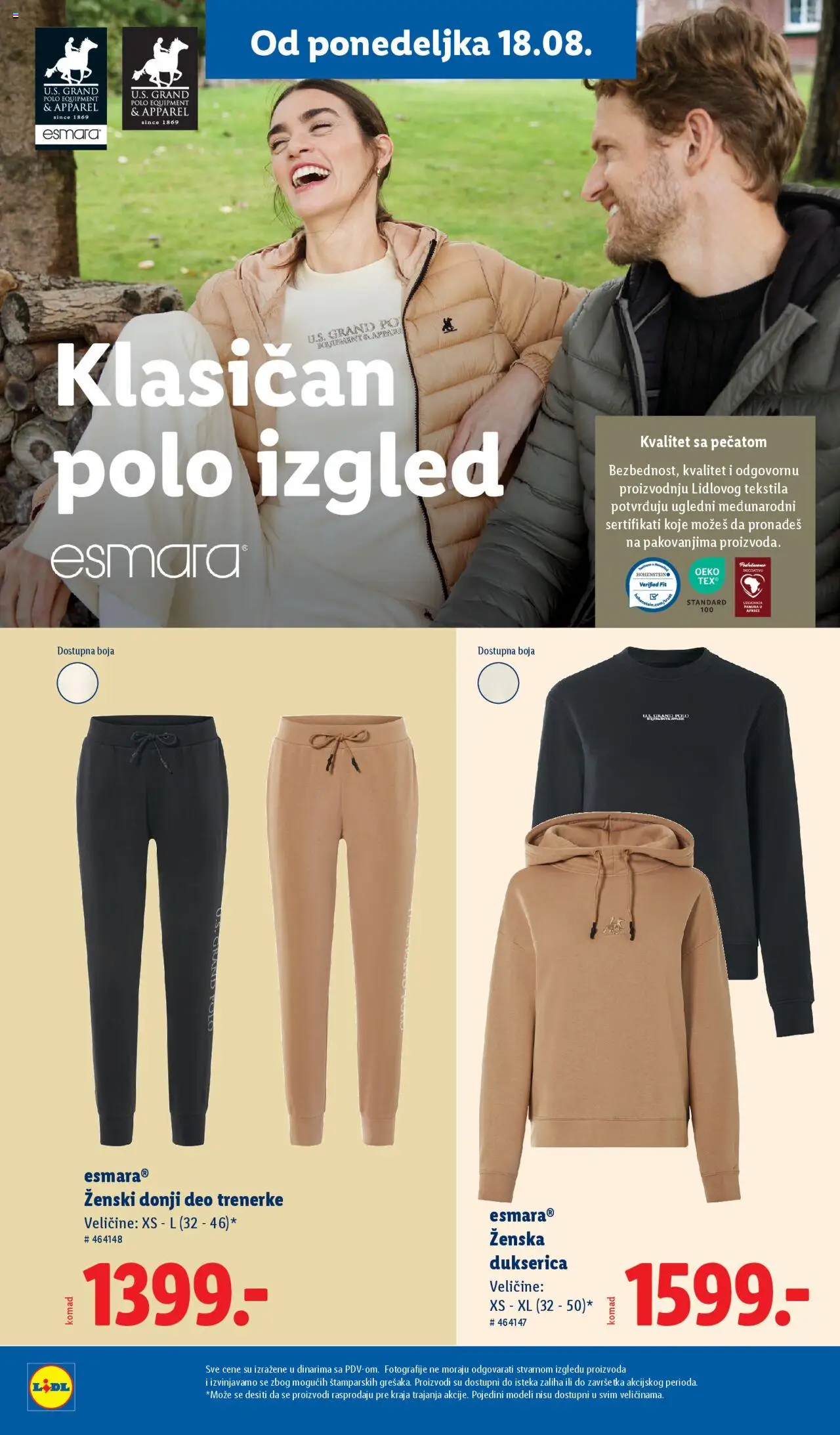 Lidl katalog - važi od 14.08.2025 | Strana: 24 | Proizvode: Trenerke