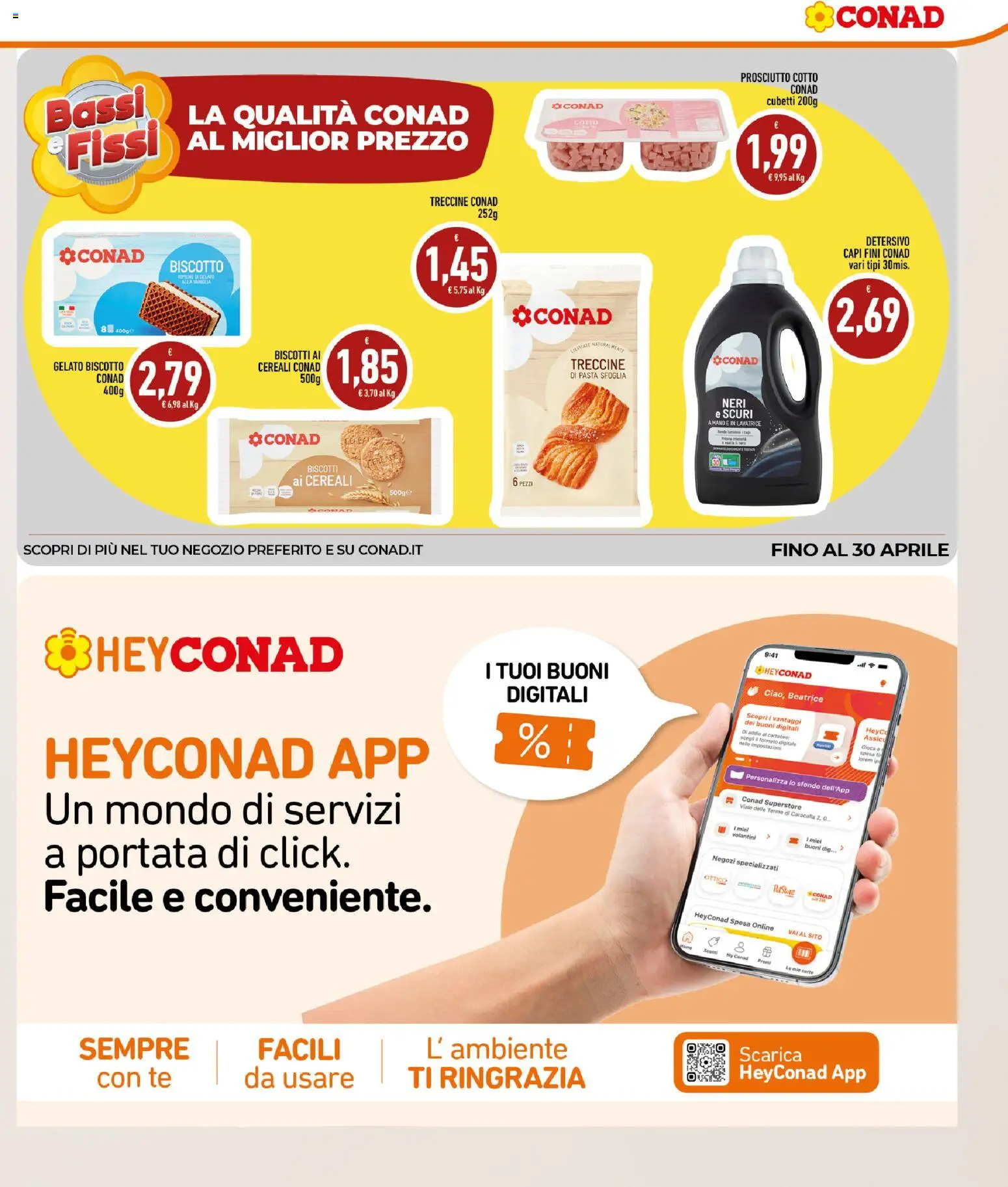 Volantino Conad del 15.04.2026 | Pagina: 5 | Prodotti: Cereali, Pasta sfoglia, Gelato, Pasta