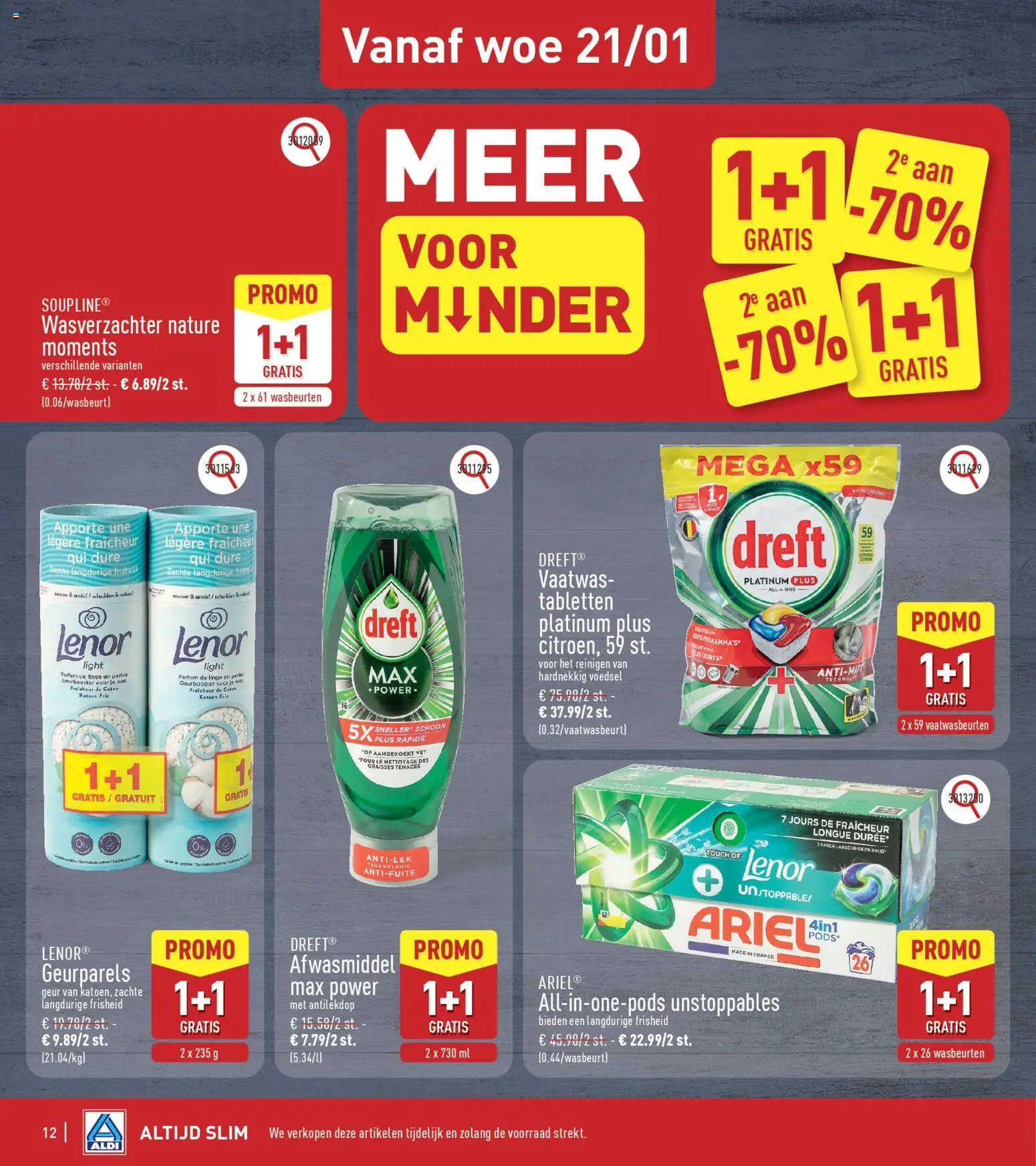 {H1} | Pagina: 12 | Producten: Afwasmiddel, Was, Parfum, Wasverzachter