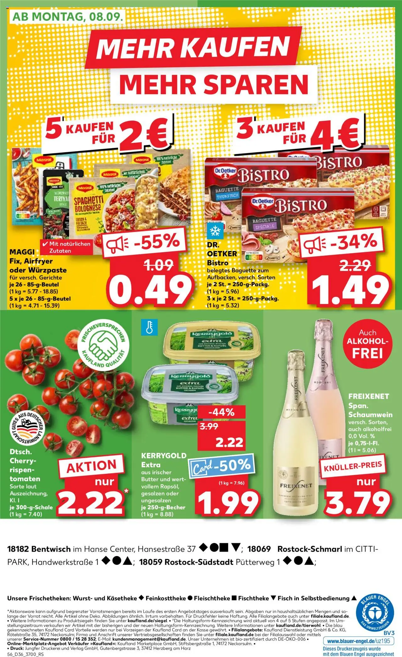 Kaufland prospekt Rostock	 – gültig ab 04.09.2025 | Seite: 56 | Produkte: Thunfisch, Tomaten, Fisch, Wurst