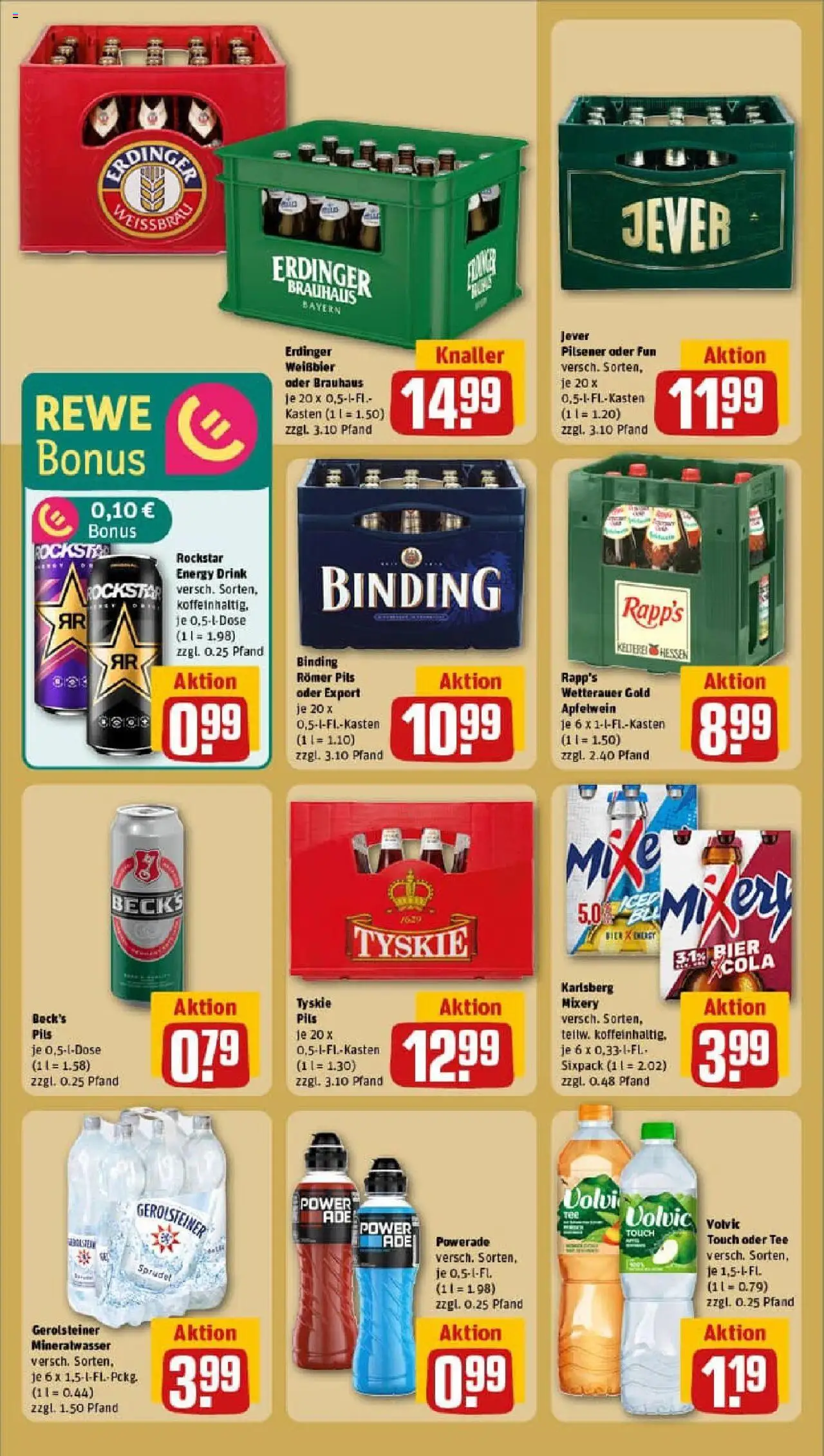 Rewe prospekt Hilders	 - gültig ab dem 17.08.2025 | Seite: 14 | Produkte: Pils, Volvic touch, Mineralwasser, Volvic