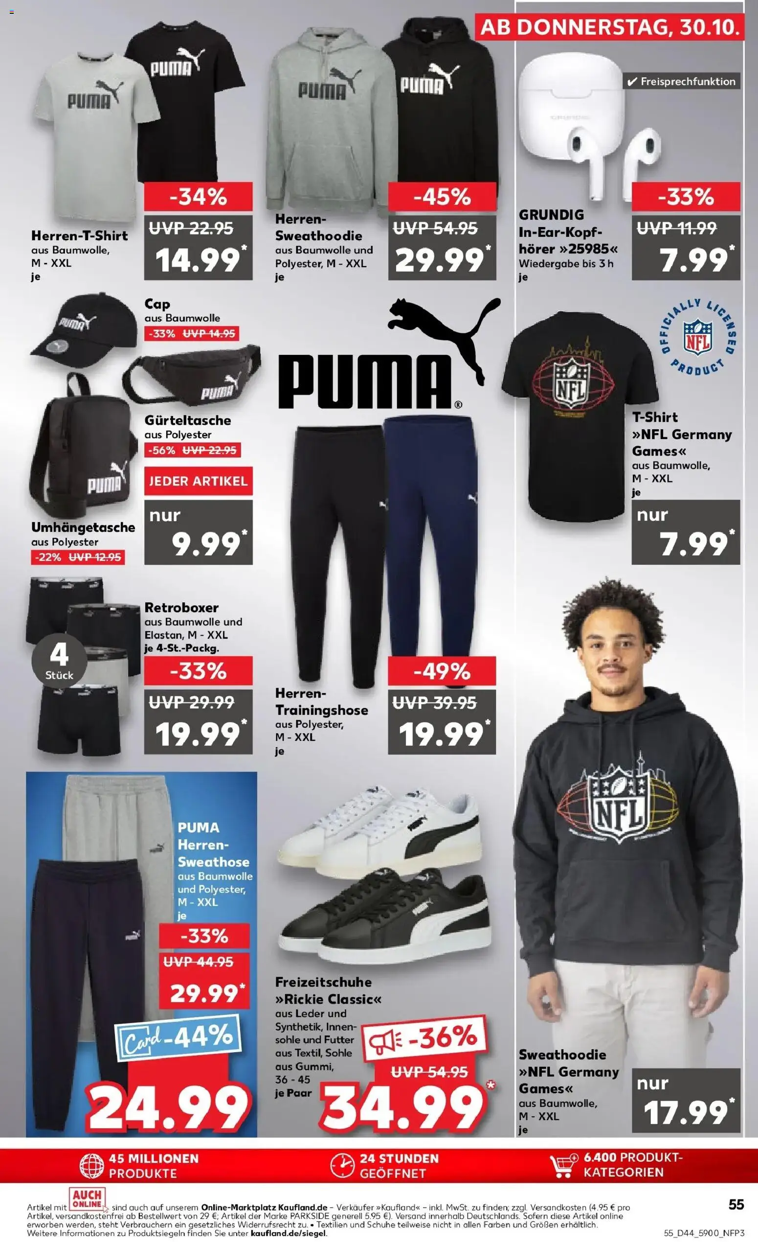 Kaufland prospekt Rathenow	 – gültig ab 03.11.2025 | Seite: 55 | Produkte: Sweathose, Sweatshirt, T-Shirt, Trainingshose