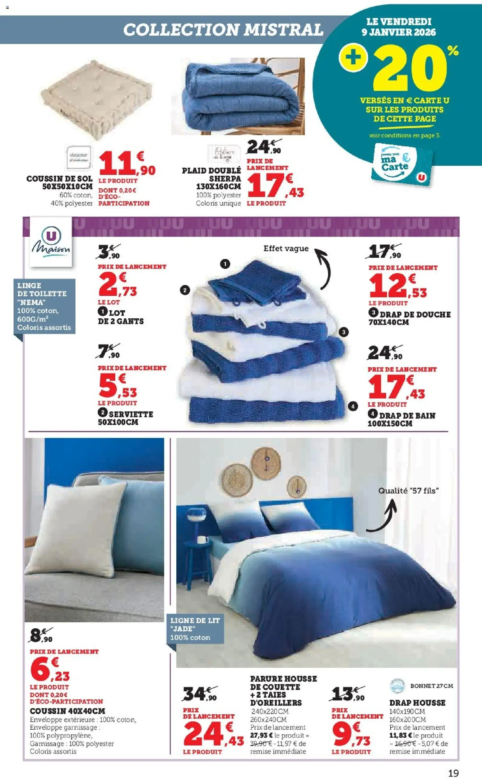 {H1} | Page: 19 | Produits: Bonnet, Coton, Enveloppe, Douche