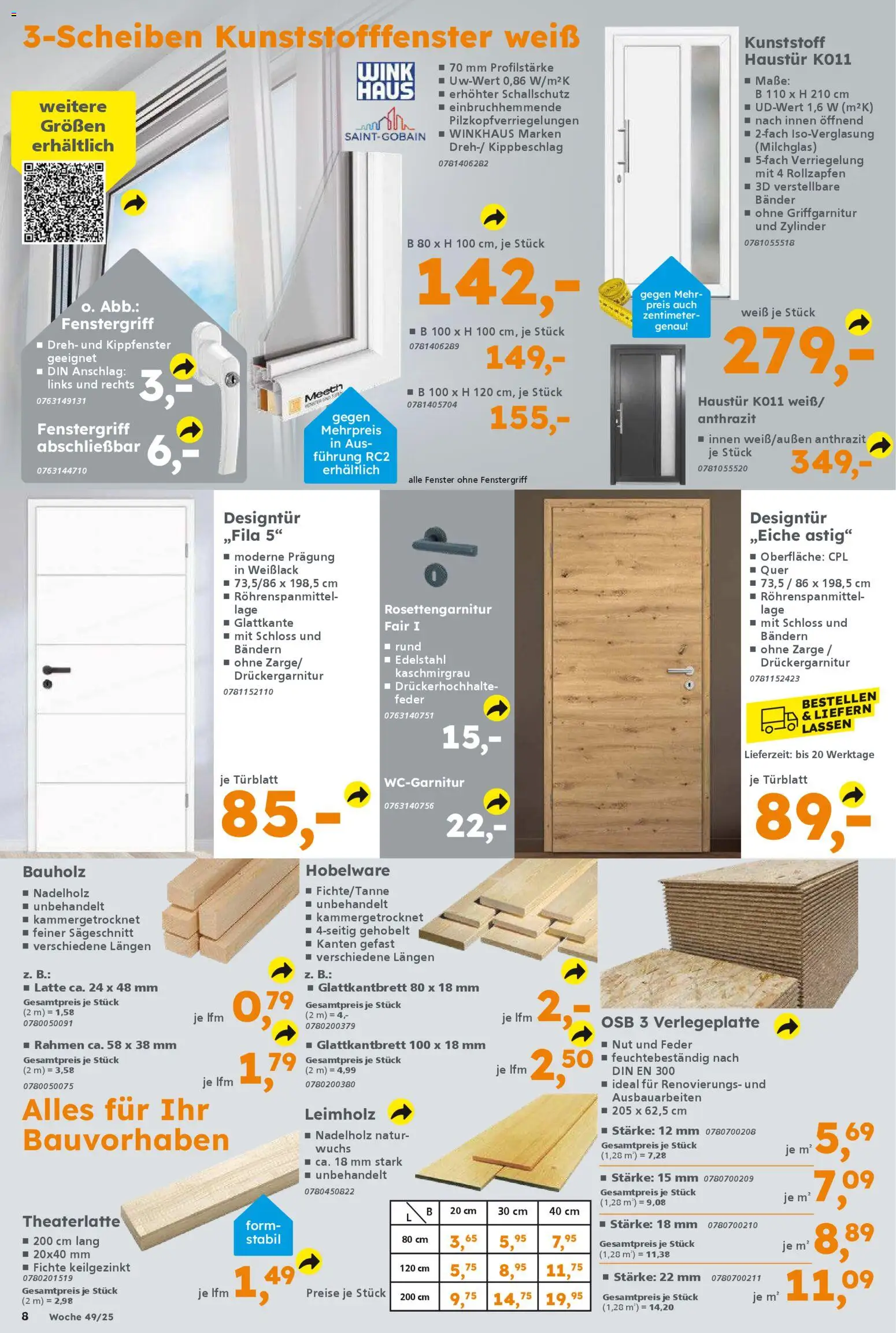 Globus Baumarkt Prospekt 	 – gültig ab 01.12.2025 | Seite: 8