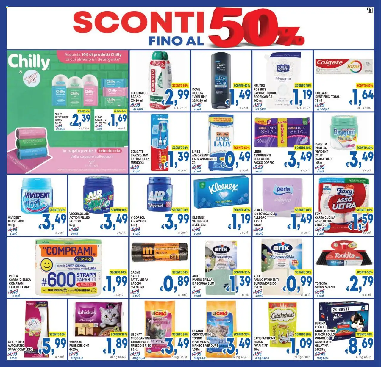Volantino DEM del 27.08.2025 | Pagina: 11 | Prodotti: Sapone, Pollo, Riso, Tonno