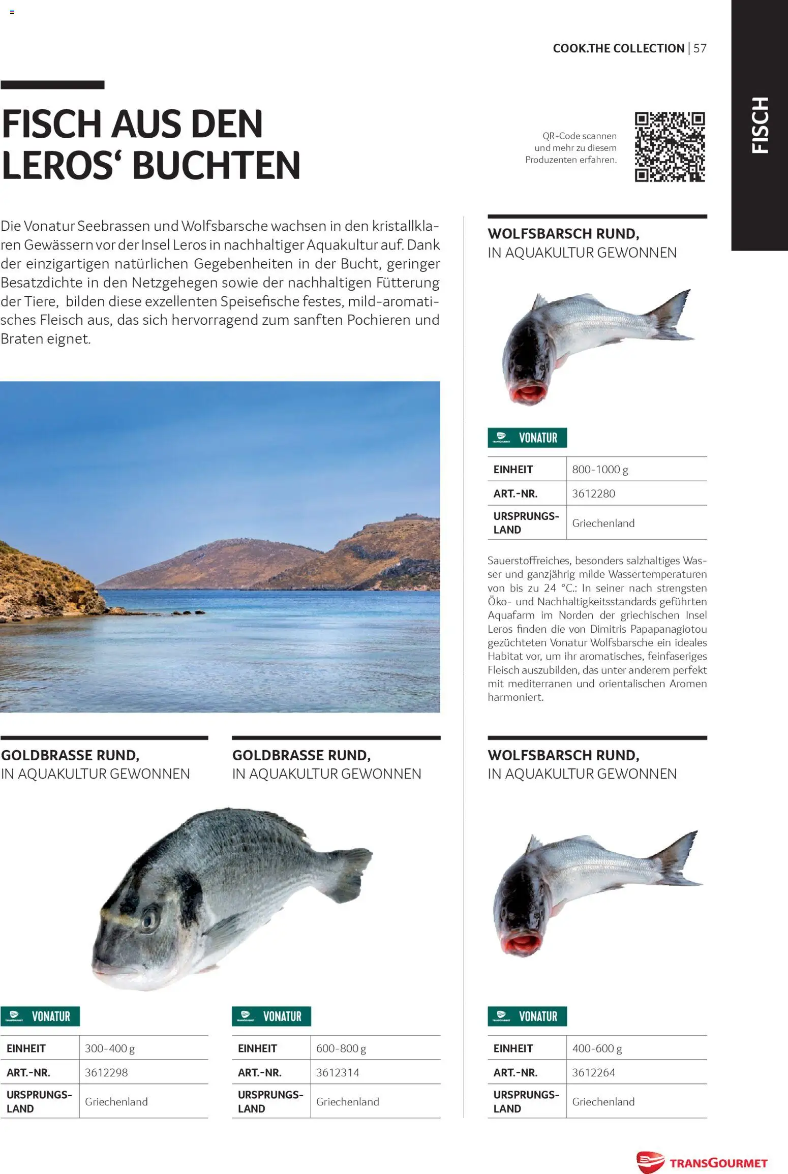 Transgourmet Cook Look-Book gültig ab 08.04.2026 | Seite: 57 | Produkte: Fisch
