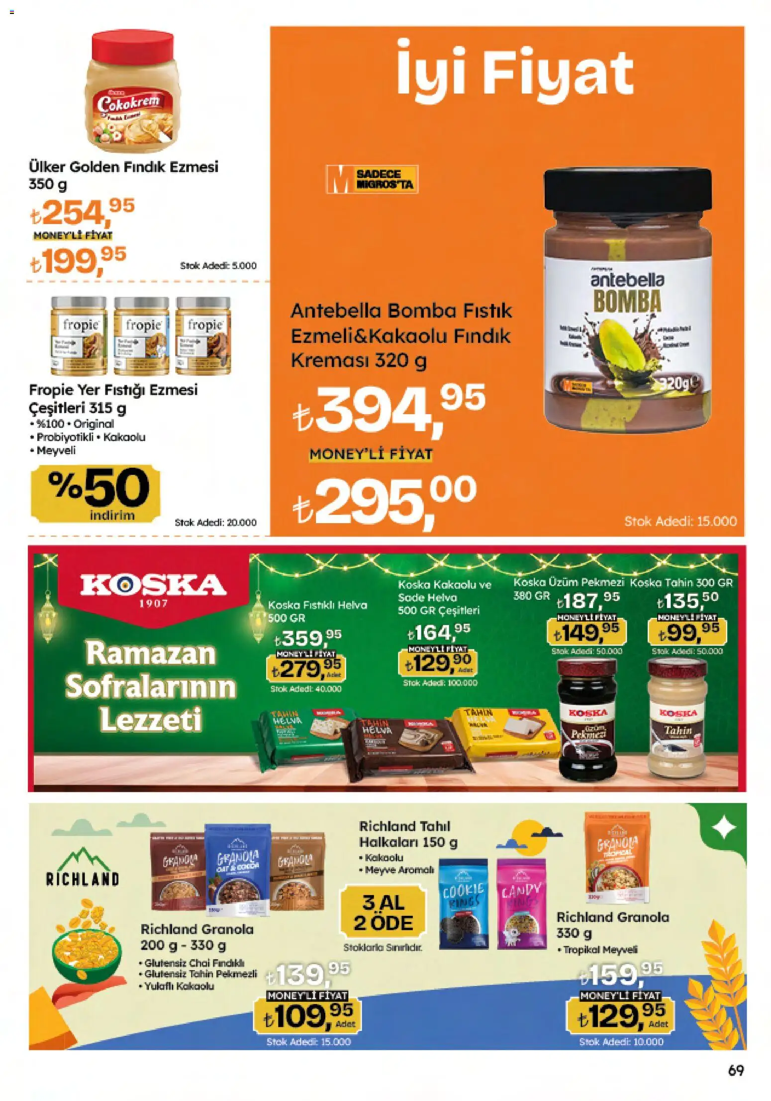 Migros Katalog - 5M Migroskop Dijital - 12.03.2026 tarihinden itibaren geçerlidir | Sayfa: 69 | Ürünler: Fıstık, Fındık, Meyve, Üzüm