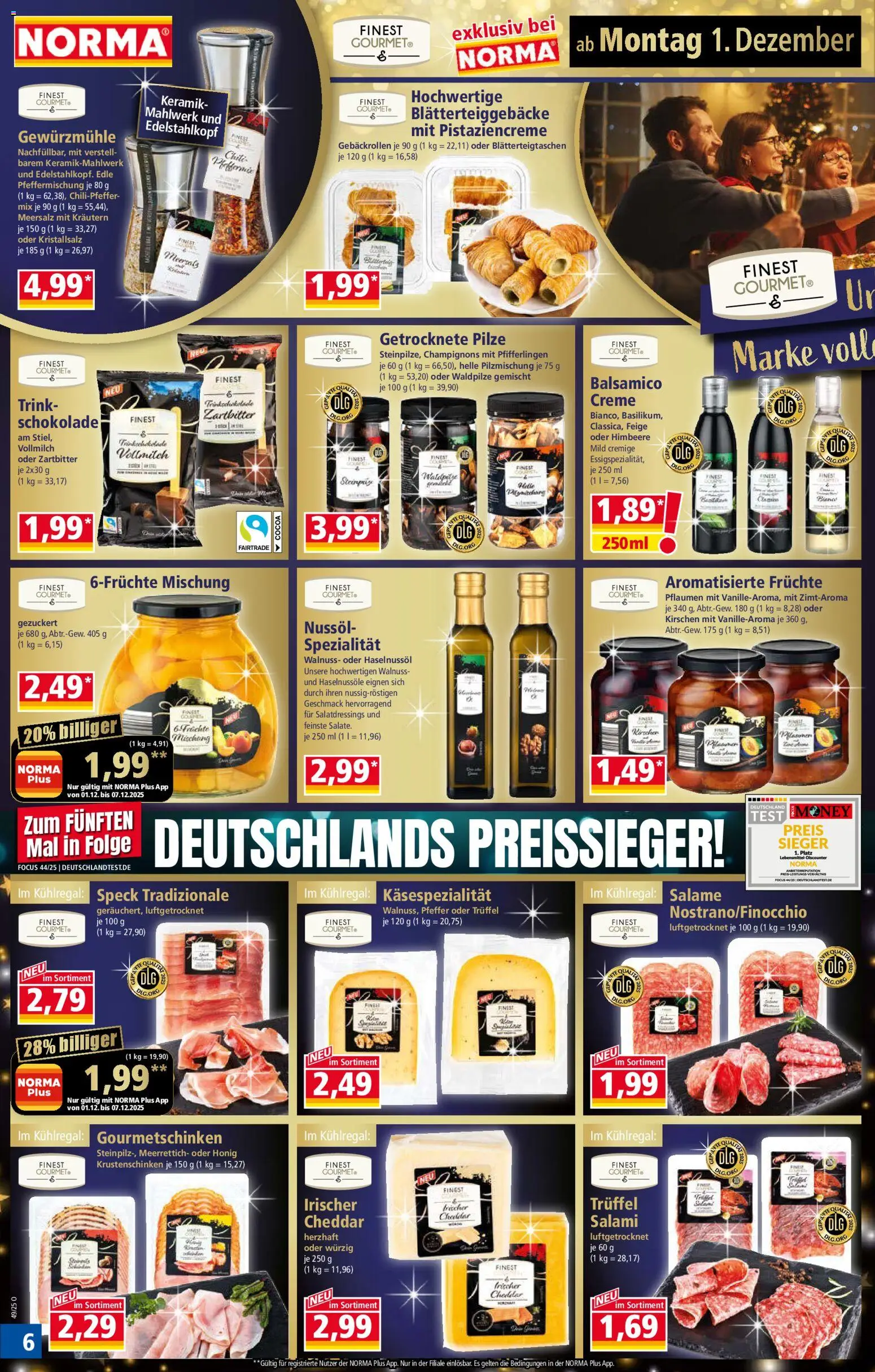 Norma - Cyber Week – gültig ab 01.12.2025 | Seite: 8 | Produkte: Pflaumen, Creme, Champignons, Himbeere