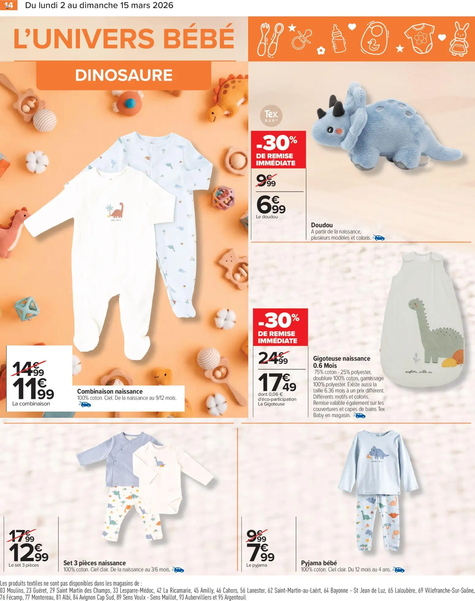 {H1} | Page: 14 | Produits: Coton, Combinaison, Pyjama