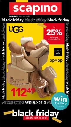 Scapino - Black friday  - Voorbeeld van een folder van Scapino, geldig van 20.11.2025