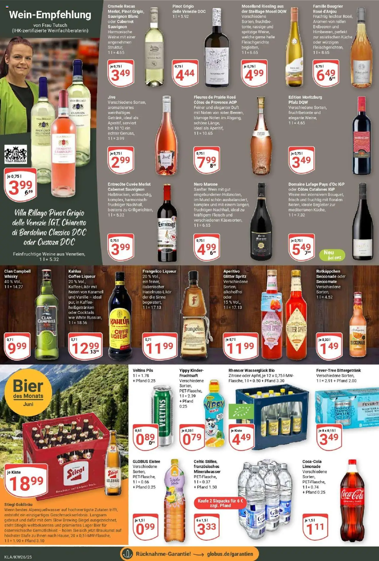 Globus prospekt Kaiserslautern	 - gültig ab dem 22.06.2025 | Seite: 18 | Produkte: Bier, Küche, Rotkäppchen, Fruchtsaft