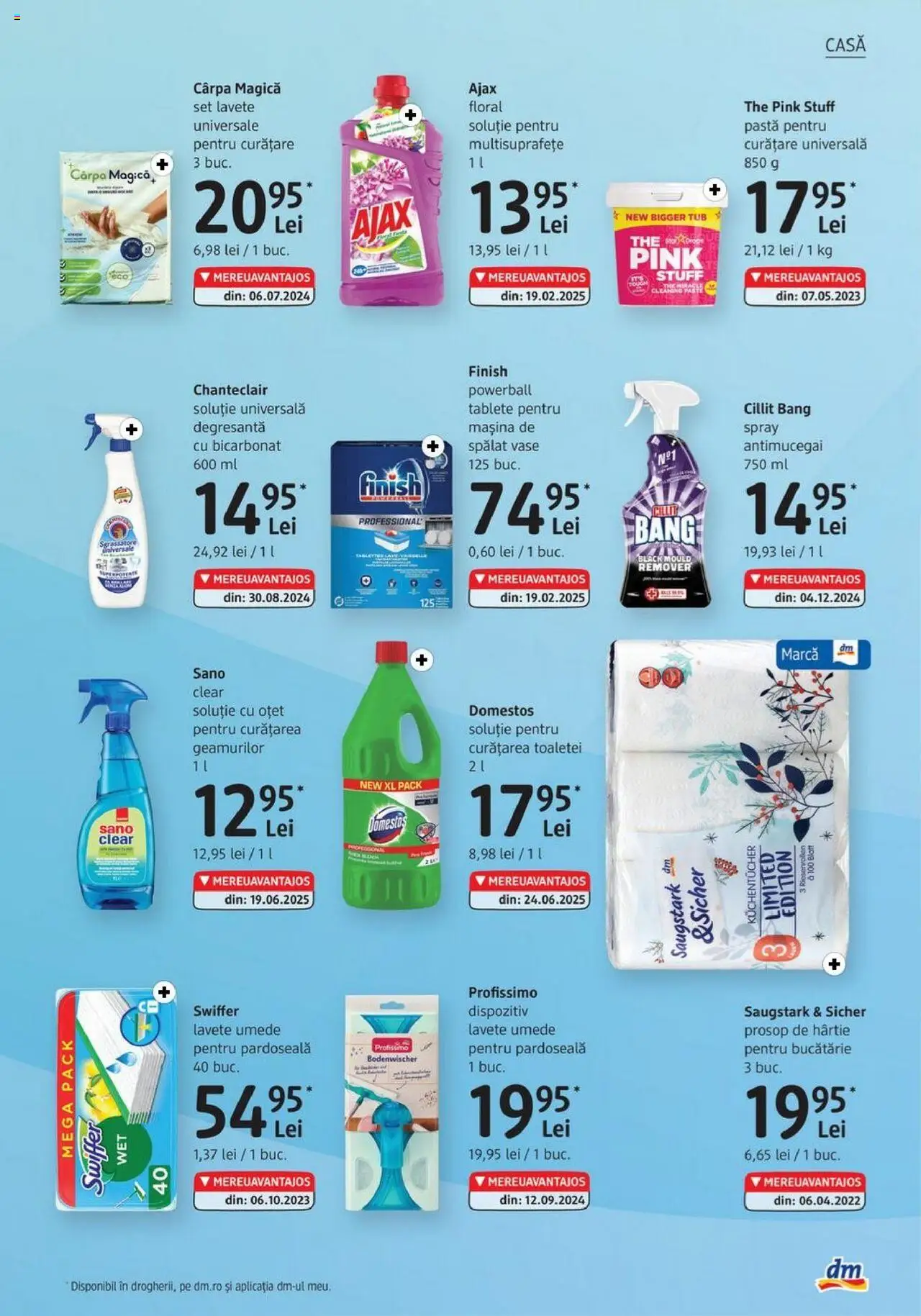 Catalog DM drogeriemarkt – valabil de la 31.07.2025 | Pagină: 21 | Produse: Mașină De Spălat Vase, Pardoseală, Oțet, Tablete pentru mașina de spălat