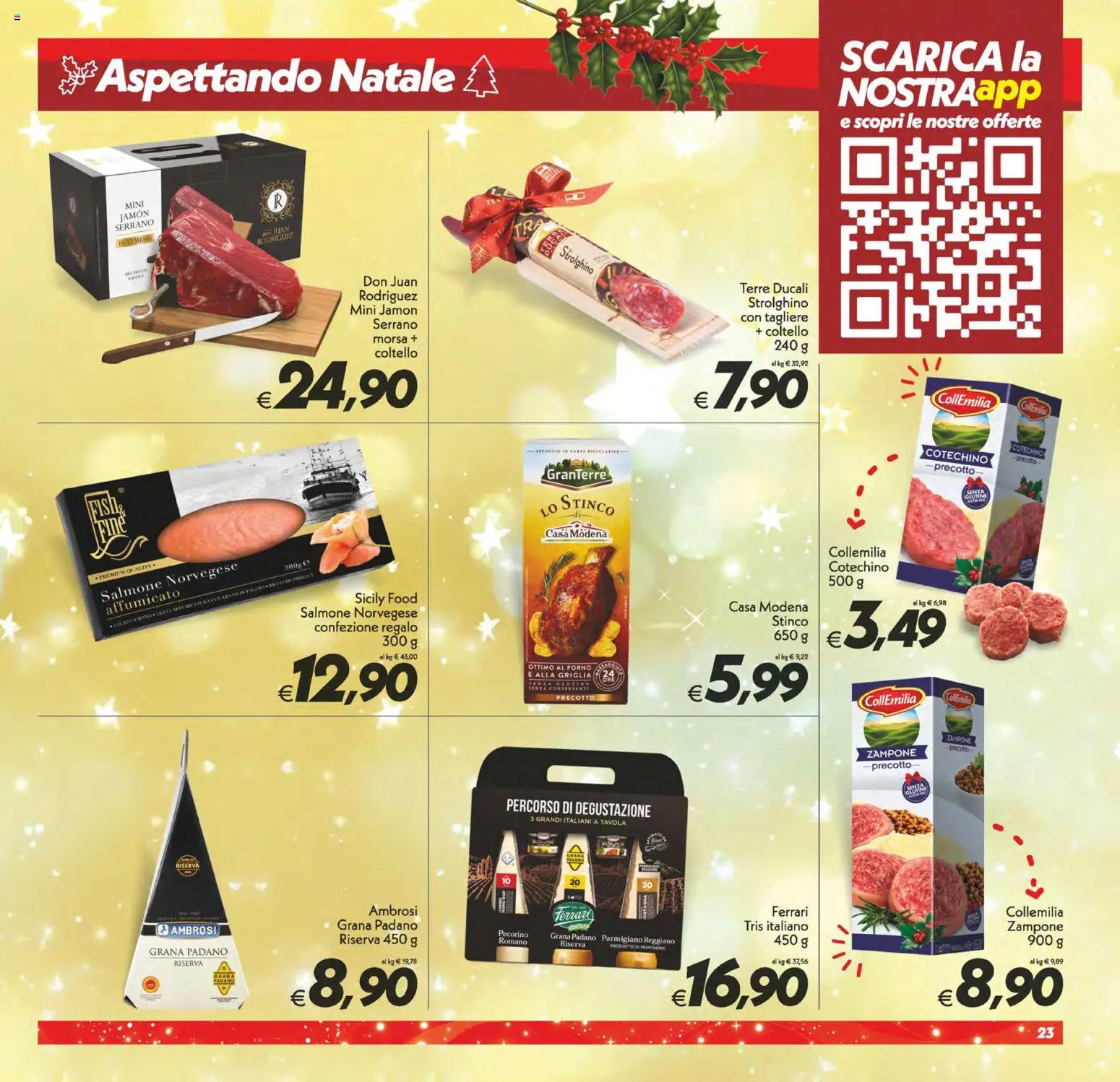 Volantino SuperConveniente del 05.12.2025 | Pagina: 23 | Prodotti: Tagliere, Forno, Parmigiano reggiano, Pecorino