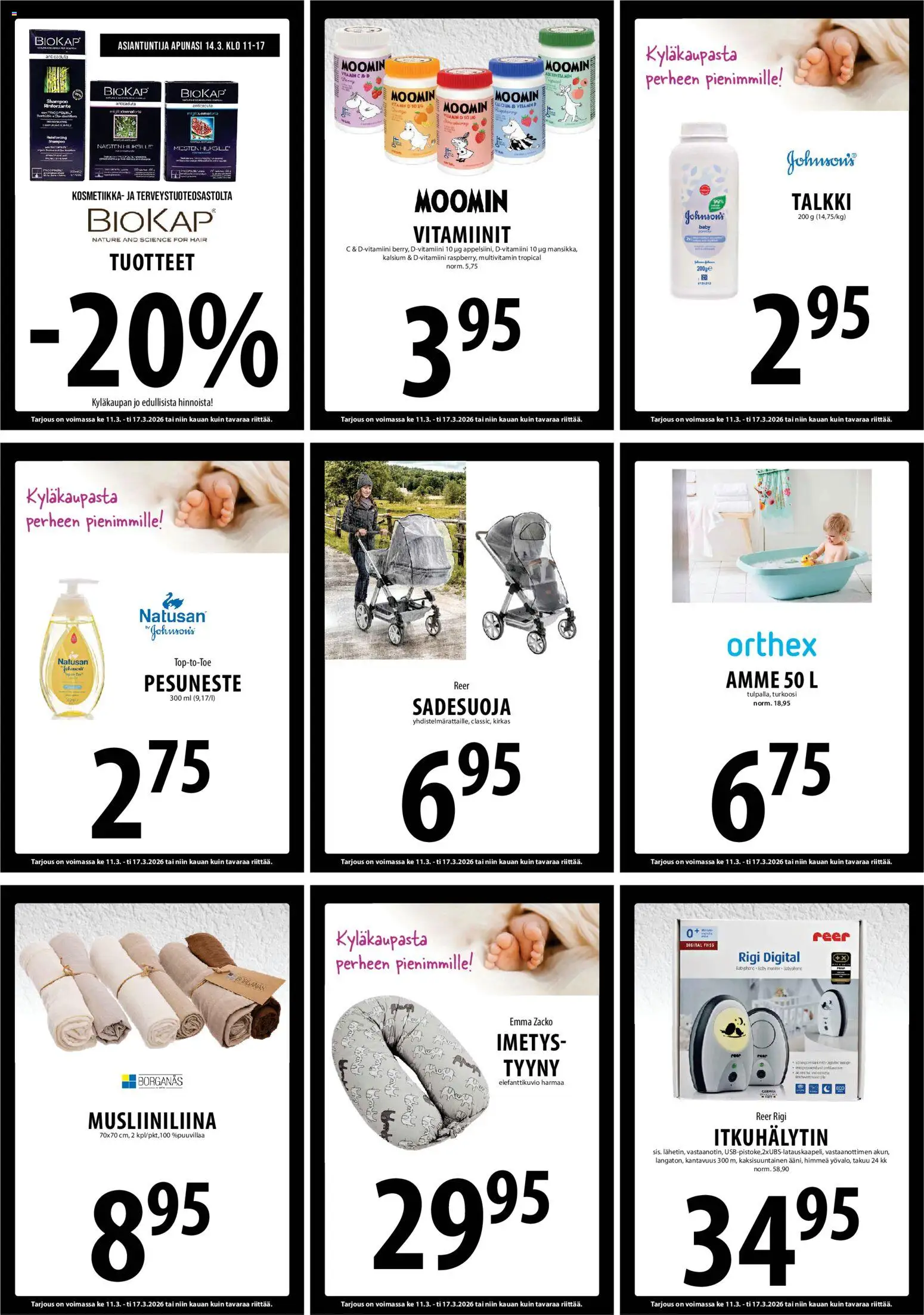 Tuuri tarjoukset – voimassa 11.03.2026 alkaen | Sivu: 15 | Tuotteet: Shampoo, Amme, Tyyny, Pesuneste