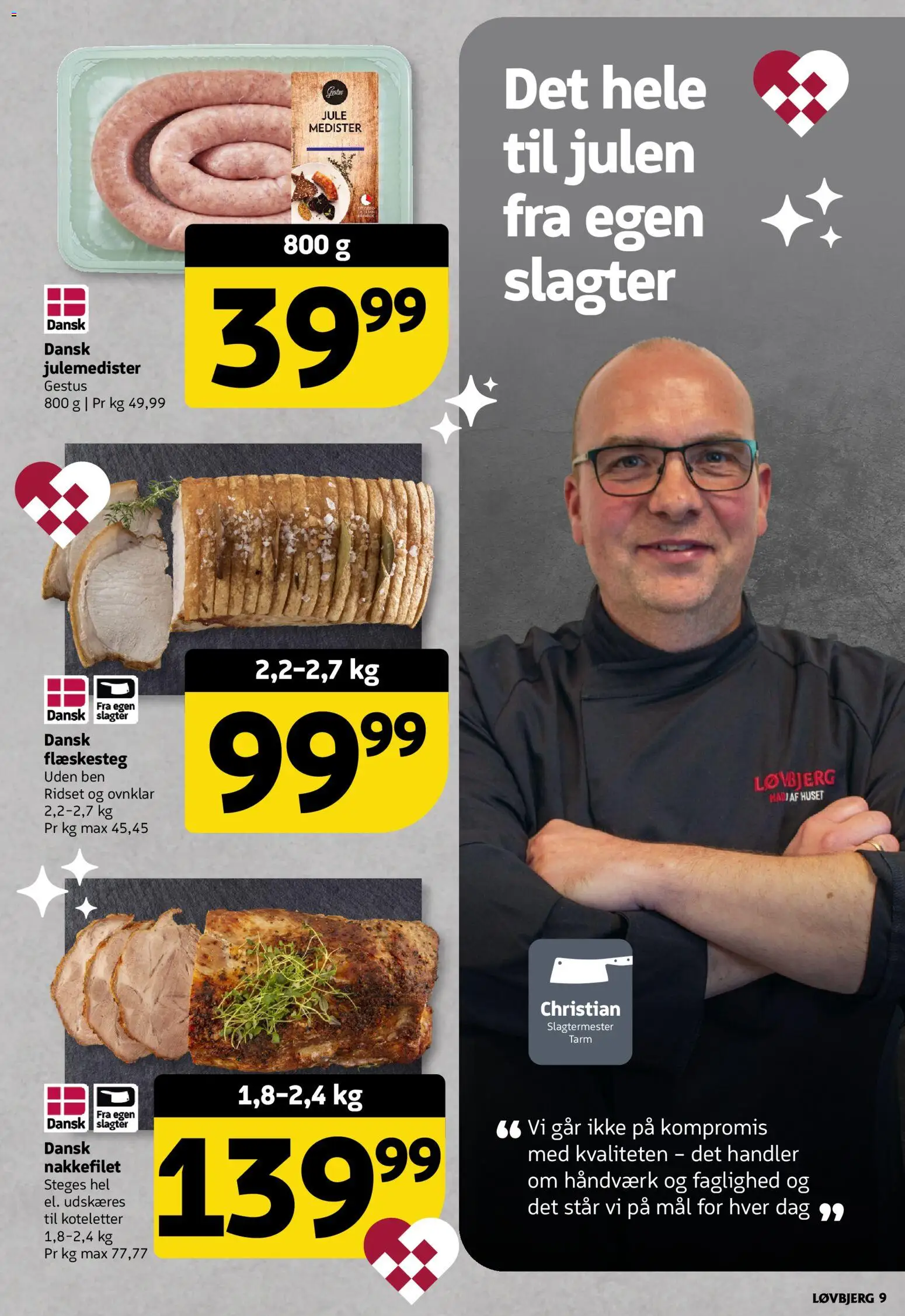 Løvbjerg tilbudsavis – gyldig fra 12.12.2025 | Side: 11 | Produkter: Koteletter, Flæskesteg, Nakkefilet