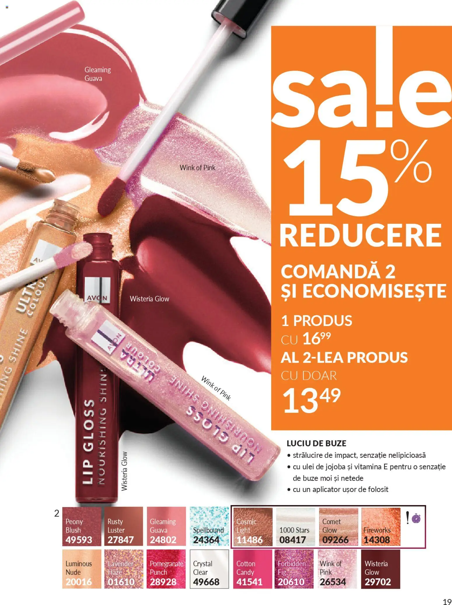 Noul catalog Avon – valabil de la 01.04.2026 | Pagină: 21 | Produse: Blush, Luciu de buze, Ulei