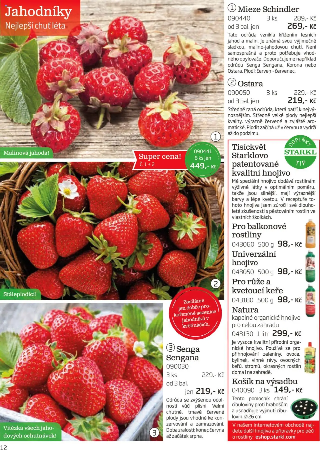 Starkl katalog podzim 2025 od 01.08.2025 | Strana: 12 | Produkty: Košík, Rostliny, Hnojivo, Barvy