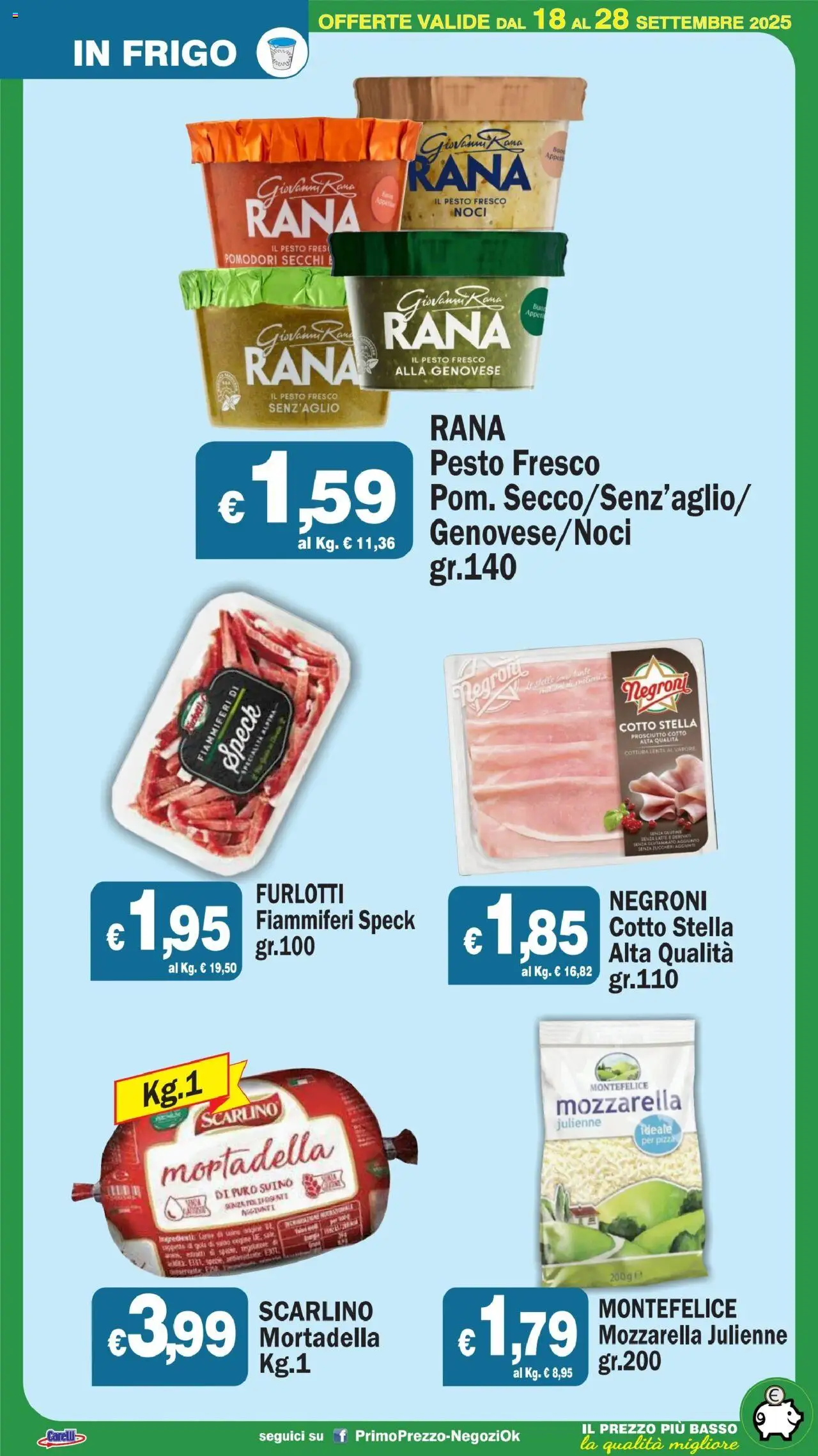 Volantino Primo Prezzo del 18.09.2025 | Pagina: 39
