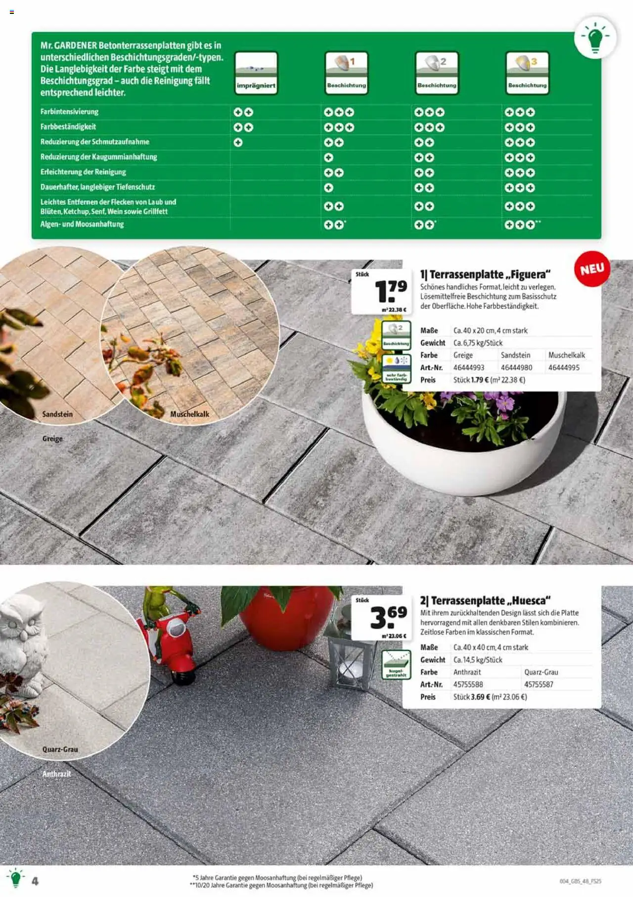 HERKULES Gartenbaustoffe - gültig ab dem 28.07.2025 | Seite: 4 | Produkte: Gewicht, Wein