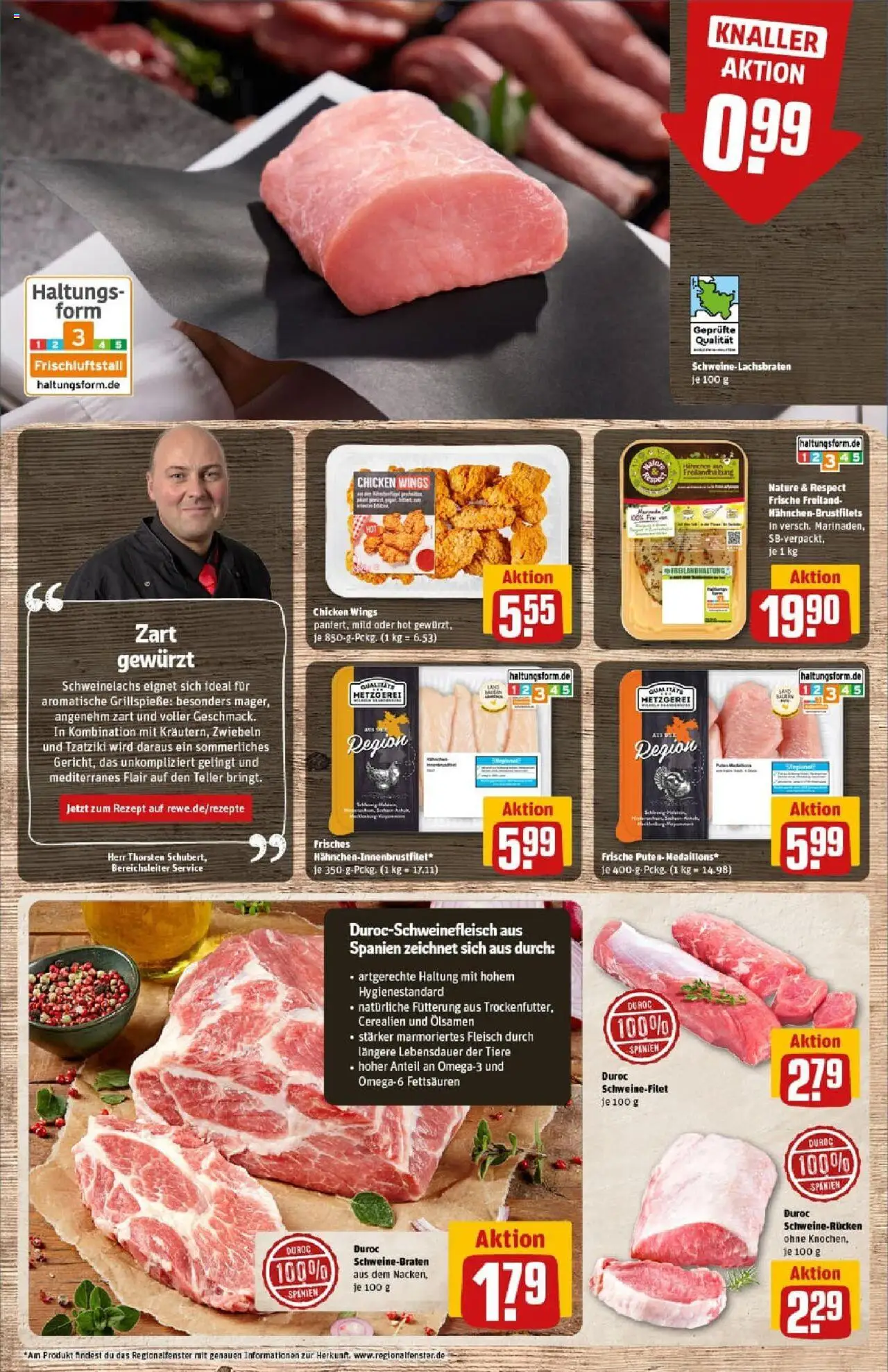 Rewe prospekt Buxtehude	 – gültig ab 01.09.2025 | Seite: 10 | Produkte: Schweinefilet, Zwiebeln, Schweinerucken, Fleisch