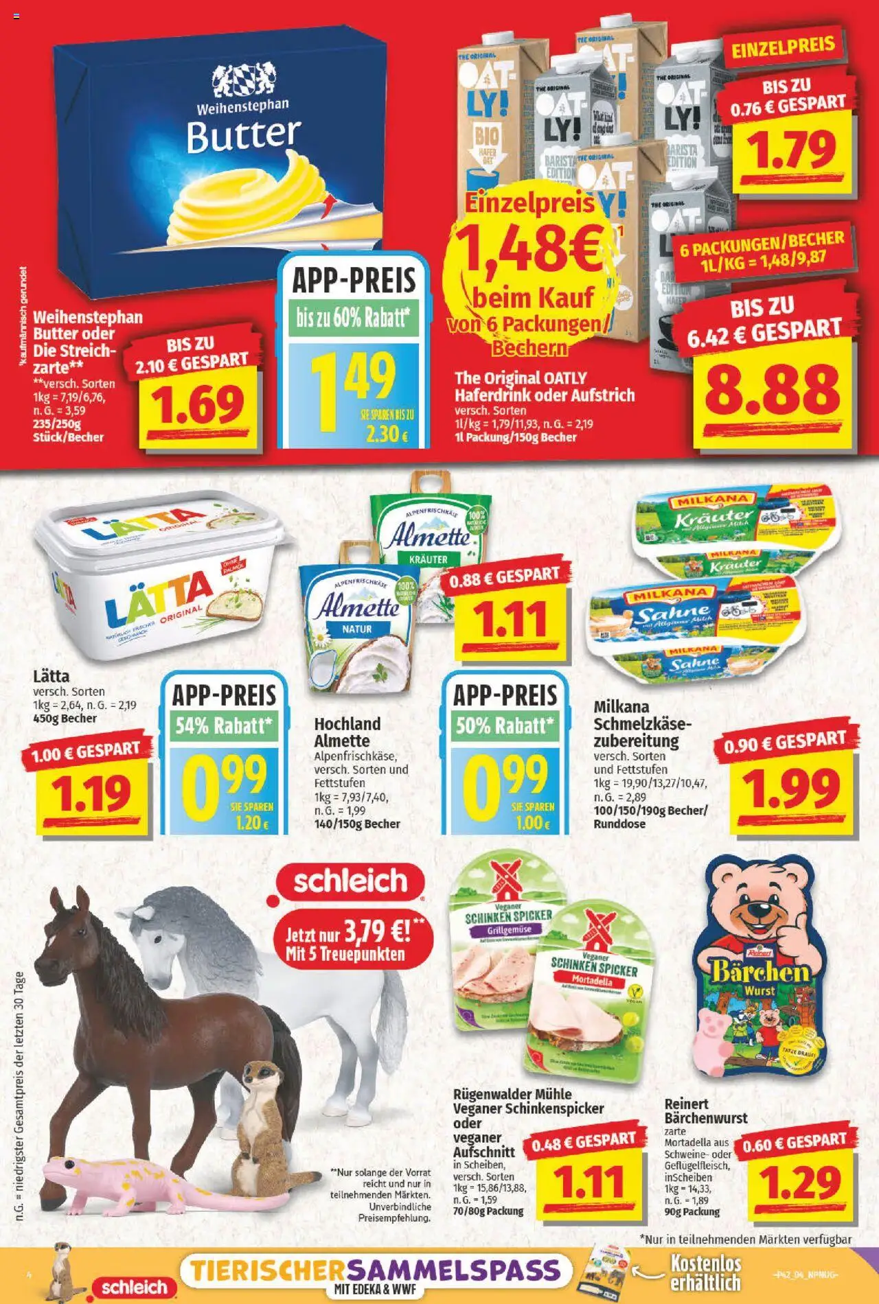 NP Discount Prospekt 	 – gültig ab 13.10.2025 | Seite: 4 | Produkte: Mühle, Milkana, Wurst, Lätta