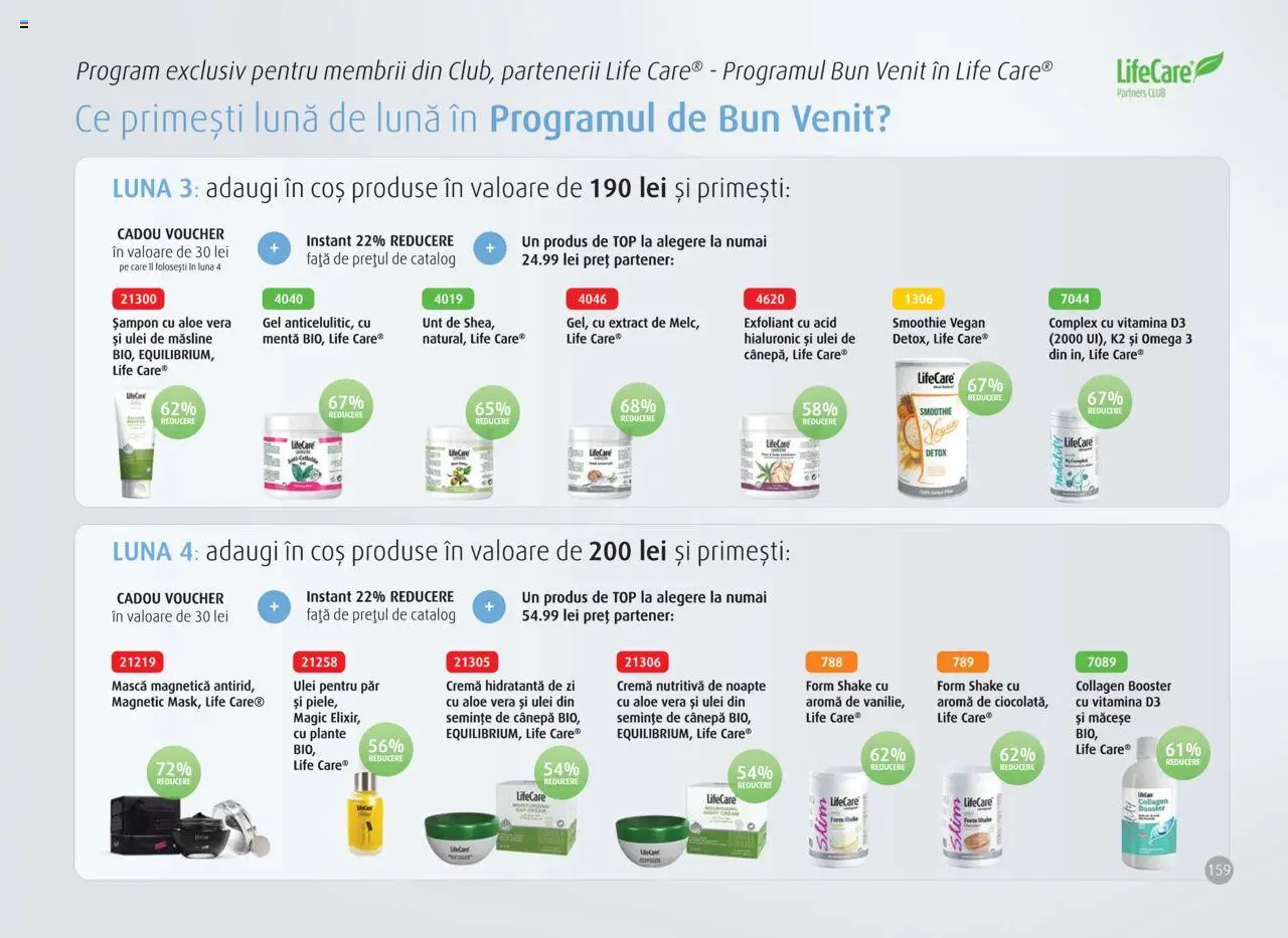 Noul catalog Life Care – valabil de la 01.10.2025 | Pagină: 161 | Produse: Aloe vera, Chaussures de ski, Șampon, Smoothie