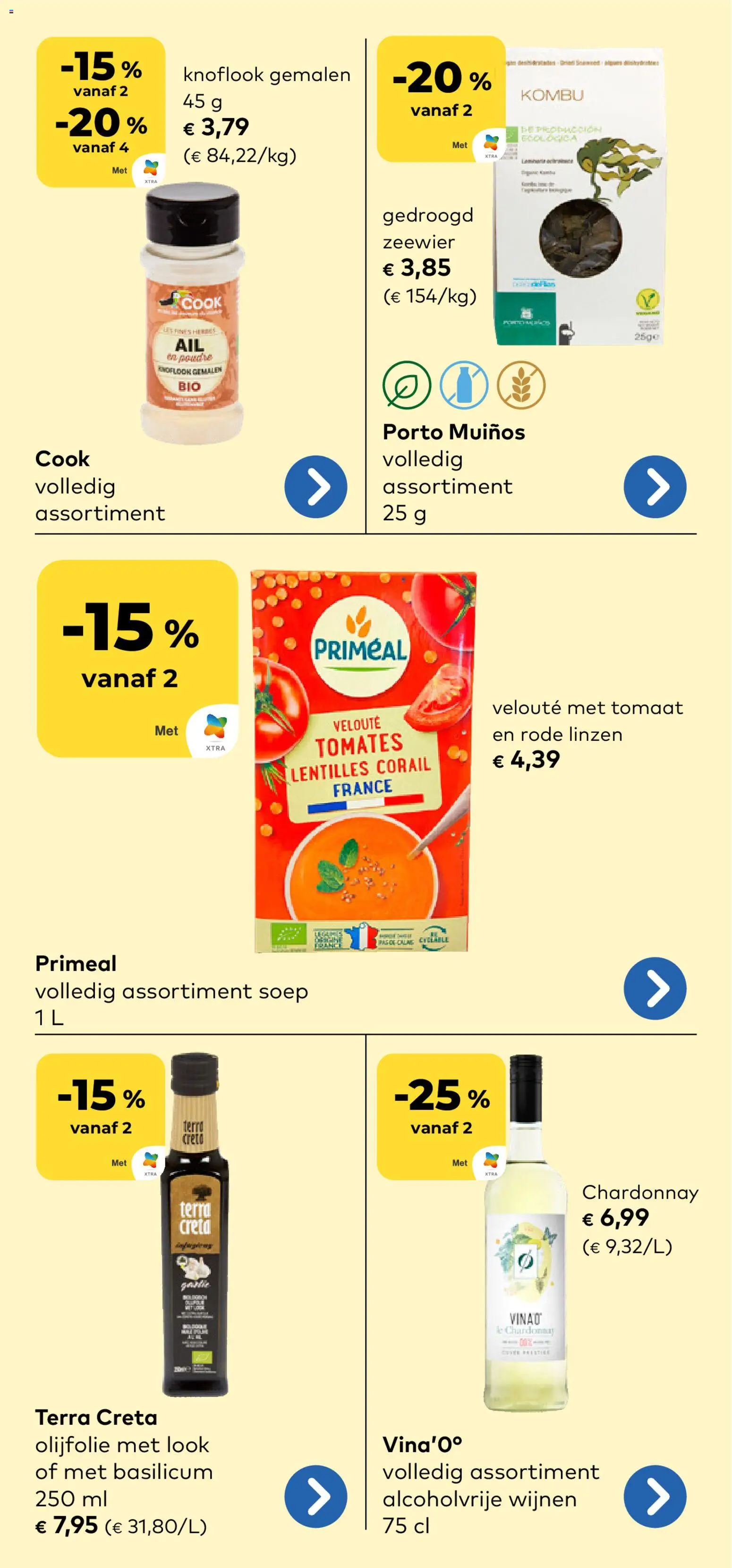 {H1} | Pagina: 12 | Producten: Olijfolie, Knoflook, Tortilla lap, Tomaat