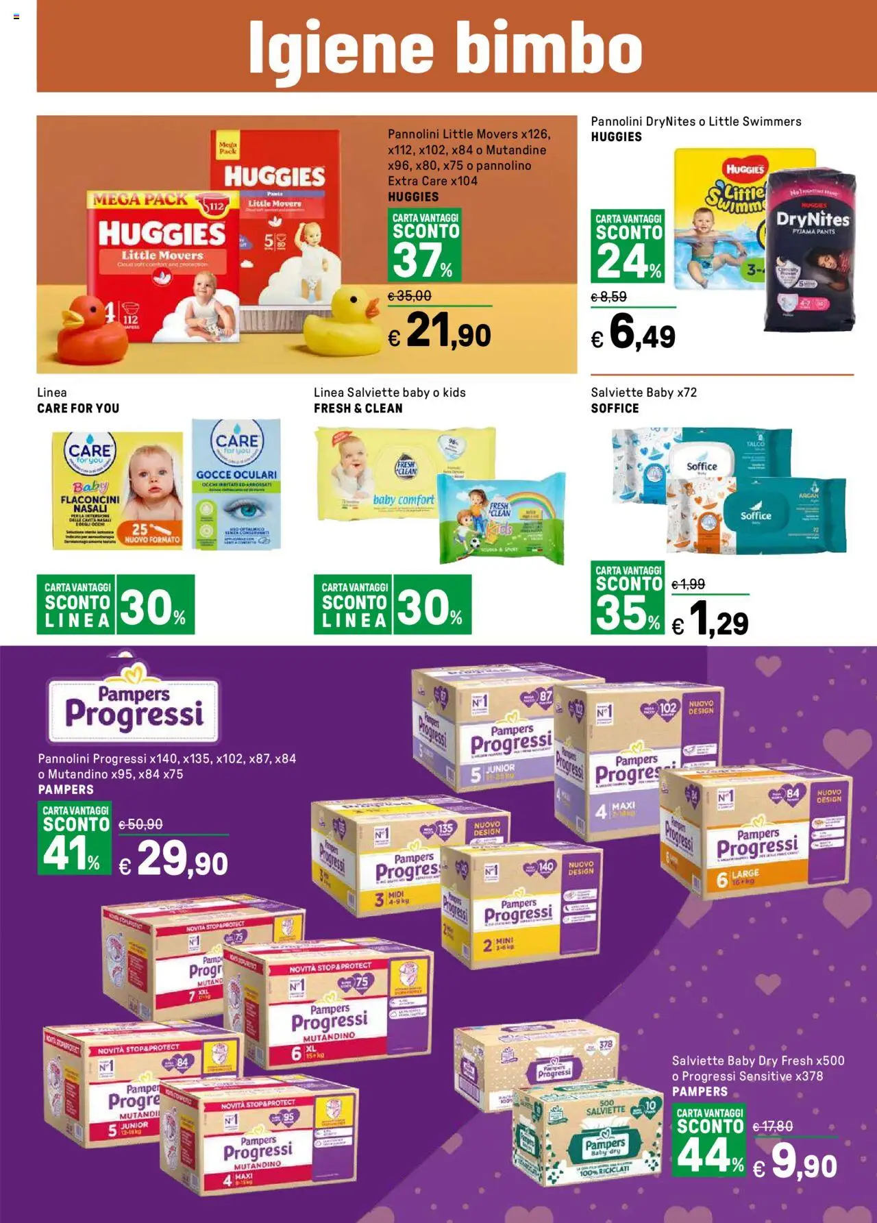 Volantino Iper del 15.09.2025 | Pagina: 19 | Prodotti: Pannolini, Mutandine, Talco, Pampers