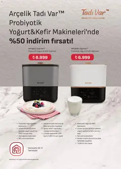 01.02.2026 tarihinden itibaren geçerli olan Arçelik kataloğu önizlemesi | Sayfa: 53 | Ürünler: Kefir, Yoğurt