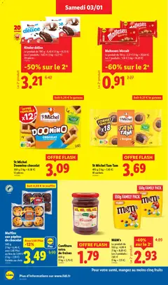 LIDL - Prévisualisation de St Michel Domino chocolat, 360 g (1 kg = 8,58 €), 12 pièces valide à partir de 03.01.2026 | Page: 20