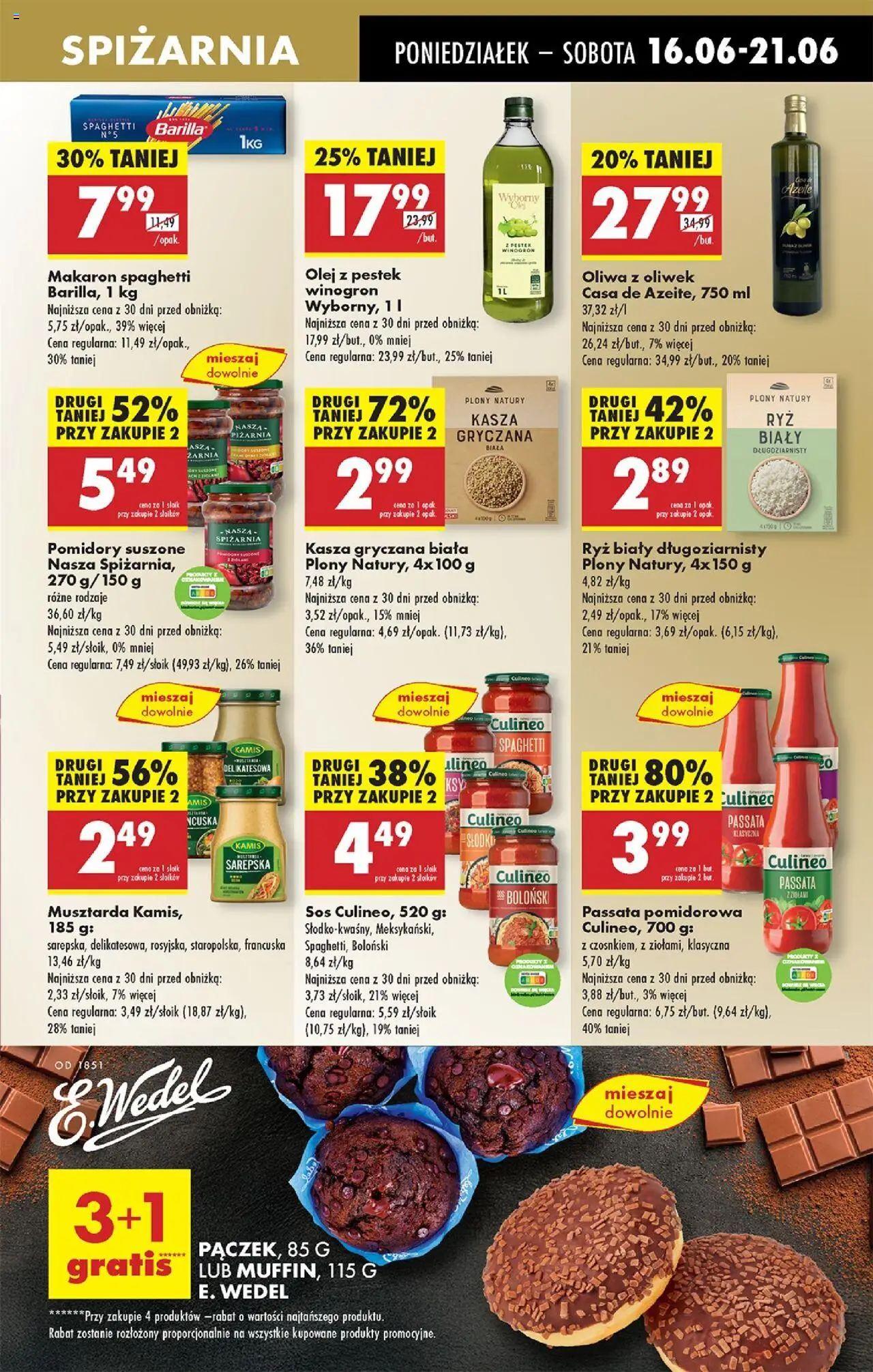 Biedronka gazetka od 16.06.2025 | Strona: 47 | Produkty: Karta, Szynka, Krem, Ananas plastry w syropie