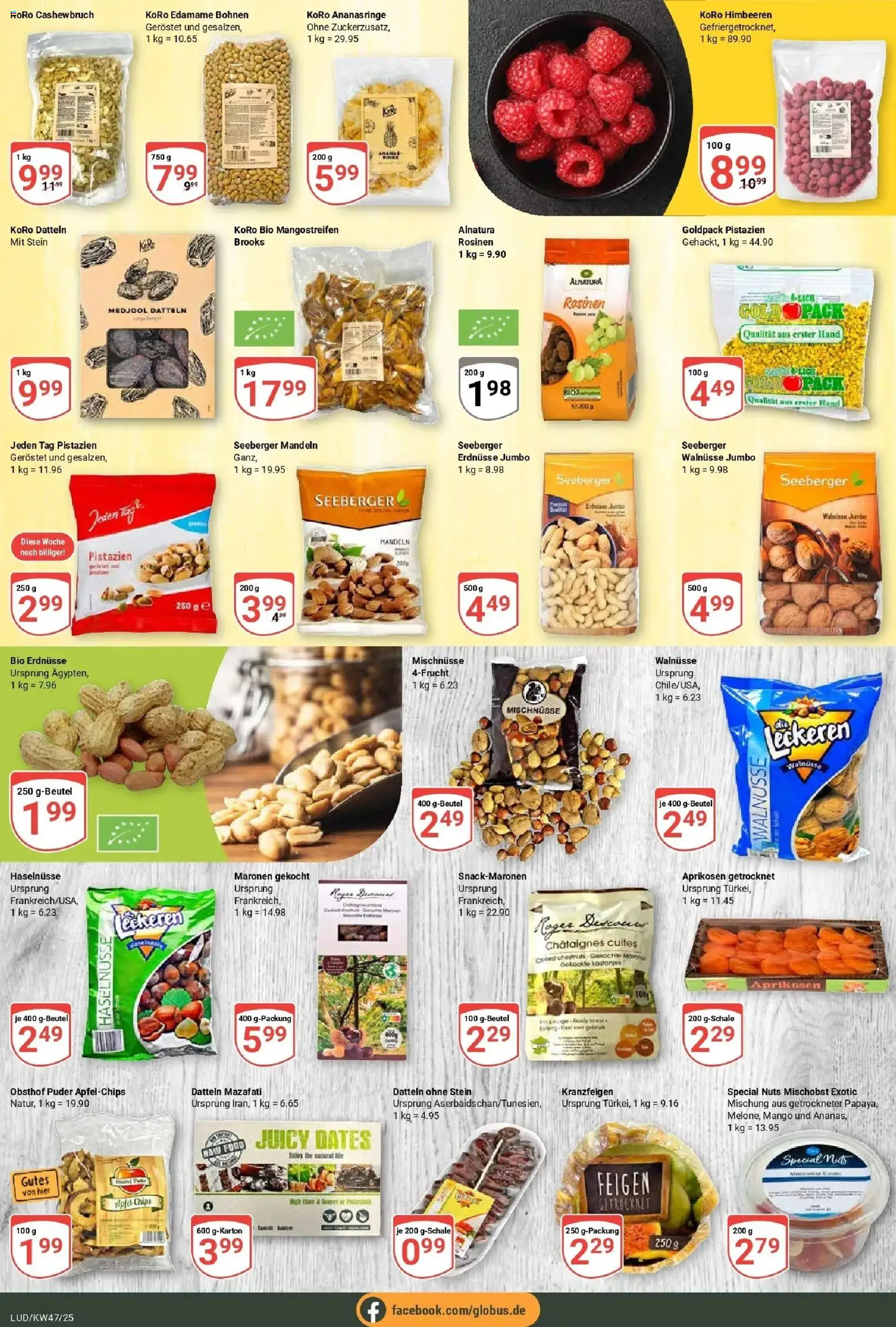 Globus prospekt Ludwigshafen-Oggersheim	 (ab 17.11.2025) » Angebote online | Seite: 7 | Produkte: Walnüsse, Puder, Ananas, Mango