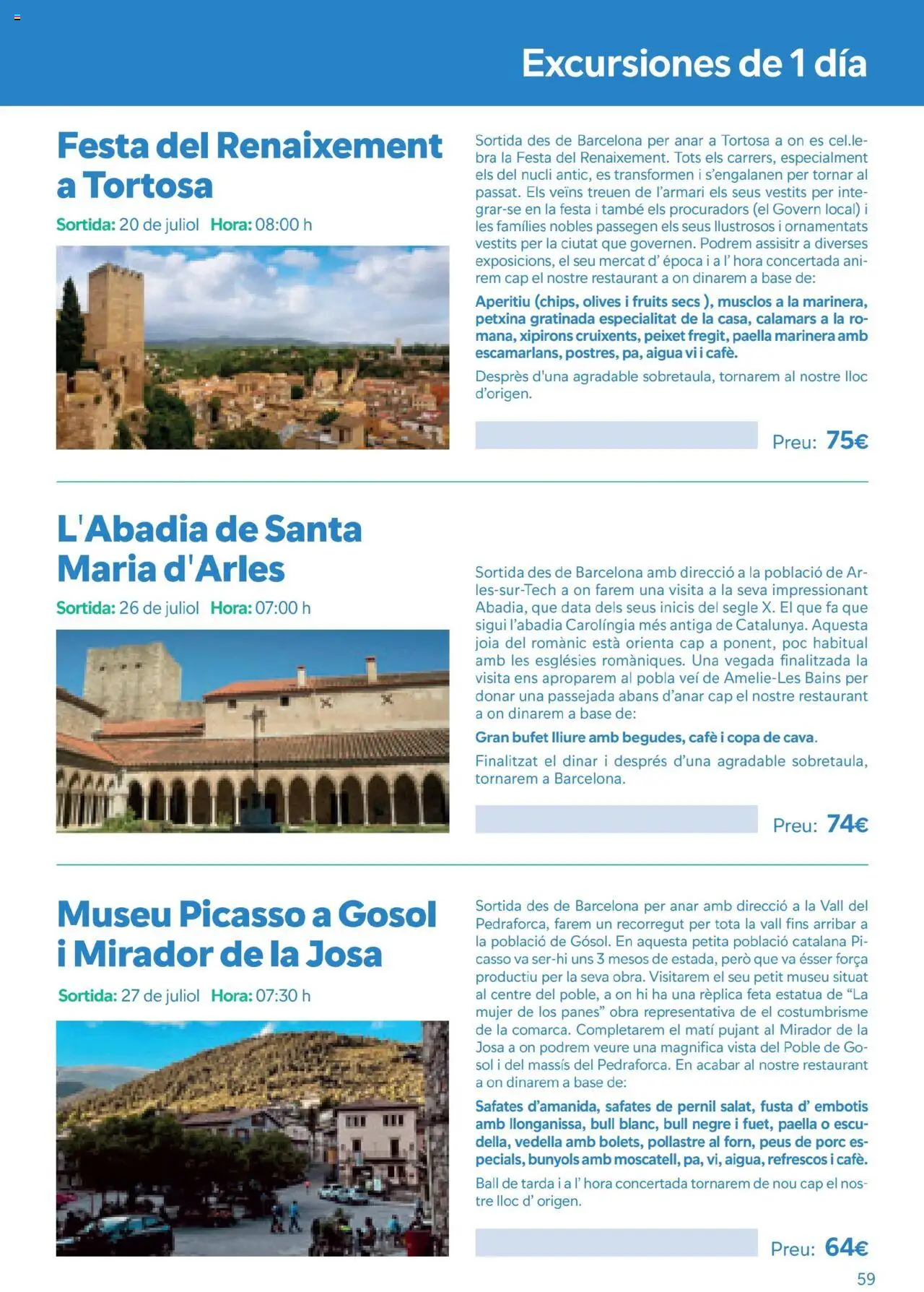 B the travel brand Viatges i Excursions │ válido desde el 01.05.2025 | Página: 59 | Productos: Café