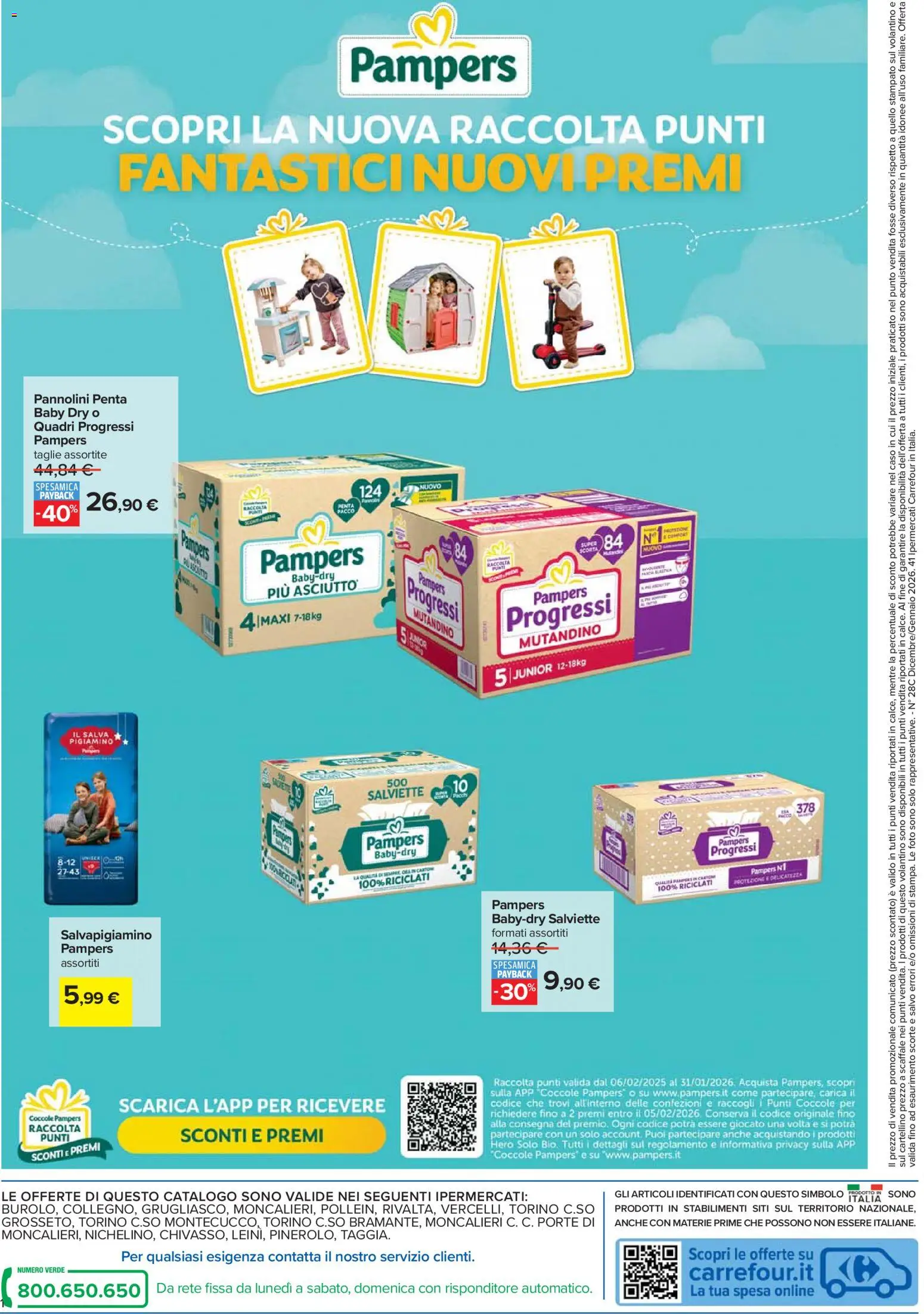 Volantino Carrefour del 27.12.2025 | Pagina: 16 | Prodotti: Pannolini, Pampers, Scaffale