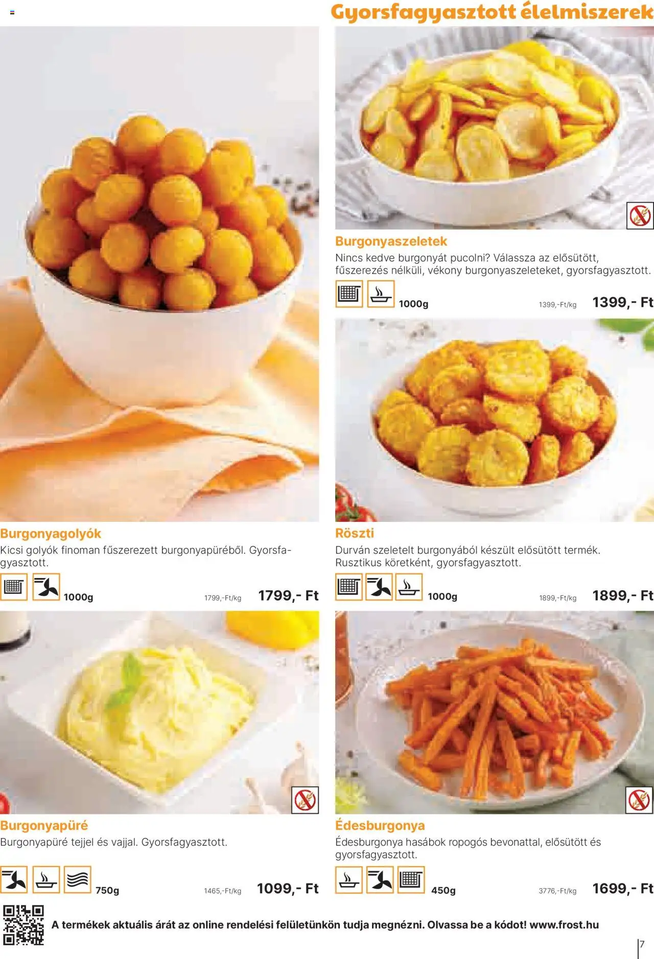 Family Frost akciós ujság - amely érvényes a következő dátumtól: 01.10.2025 | Oldal: 7 | Termékek: Édesburgonya