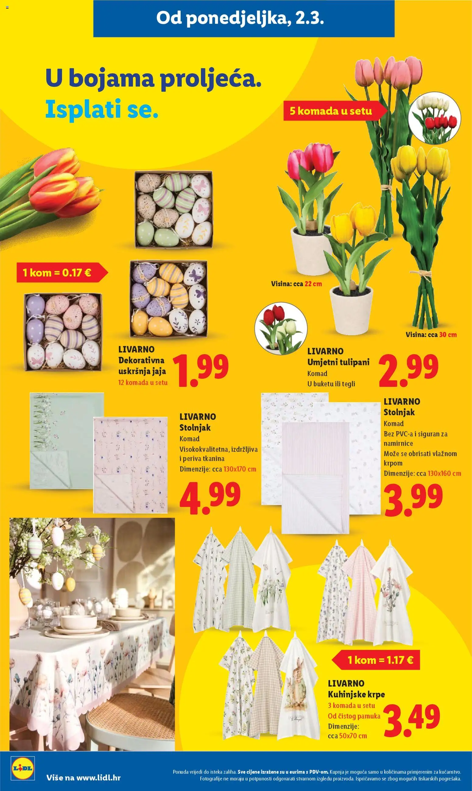 Lidl katalog | vrijedi od 02.03.2026 | Stranica: 30 | Proizvodi: Jaja, Kuhinjske krpe, Stolnjak