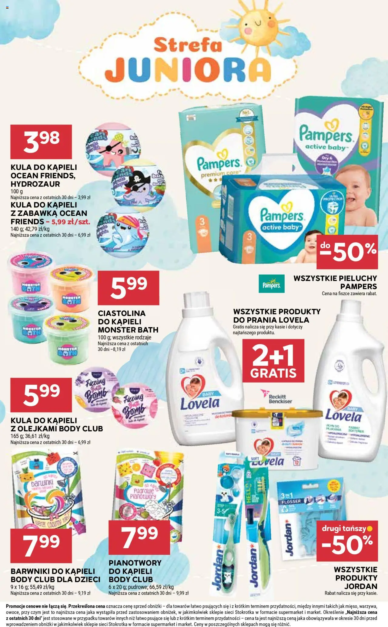 Stokrotka Gazetka od 13.08.2025 | Strona: 37 | Produkty: Kula do kąpieli, Stokrotka, Pampers, Lovela