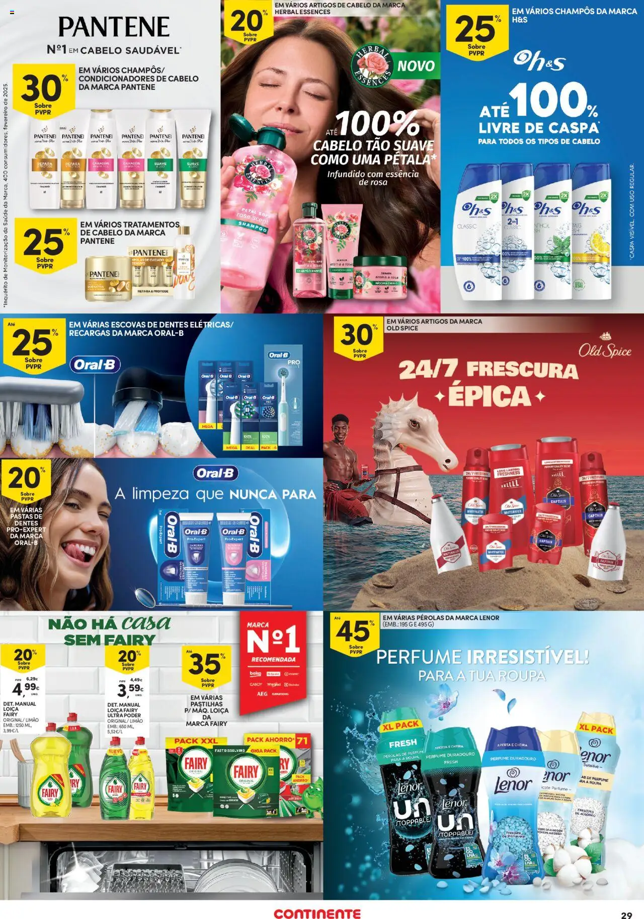 Continente - Açores │ válido de 16.10.2025 | Página: 29 | Produtos: Perfume, Algodão, Shampoo, Detergente