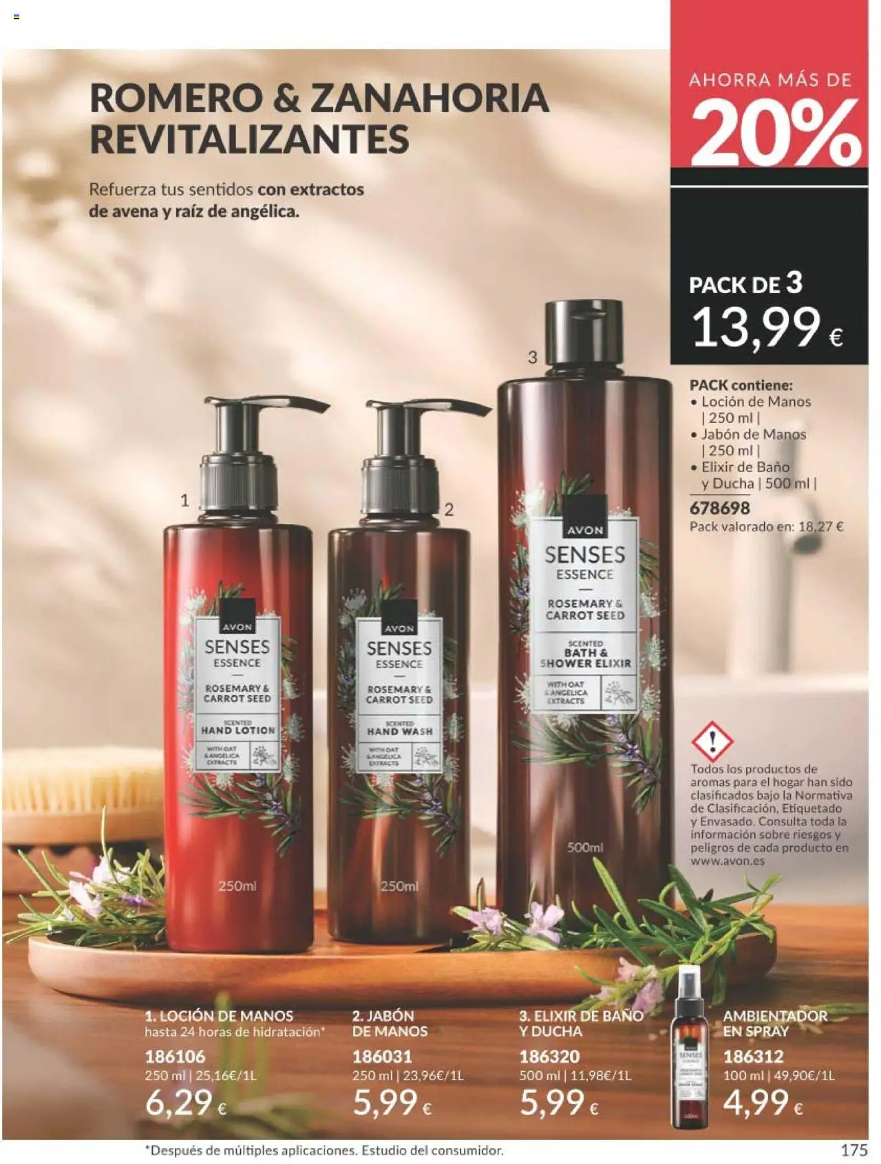 Catálogo AVON campaña 7 │ válido desde el 01.07.2025 | Página: 175 | Productos: Jabón, Zanahoria, Baño, Ducha