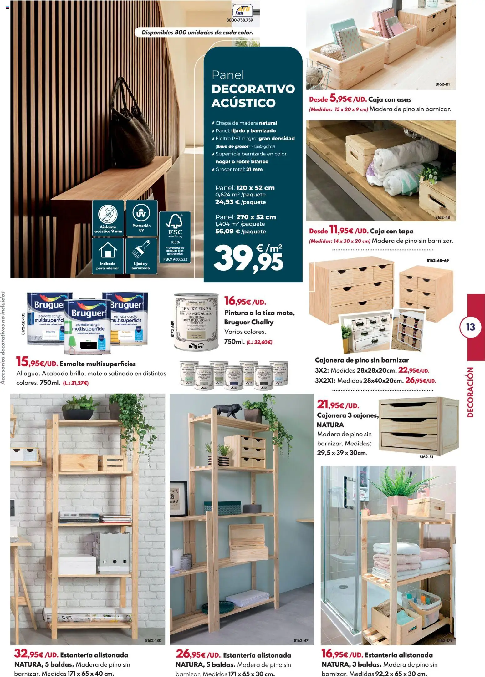 BricoCentro folleto │ válido desde el 23.03.2026 | Página: 13 | Productos: Muebles, Cajonera, Caja