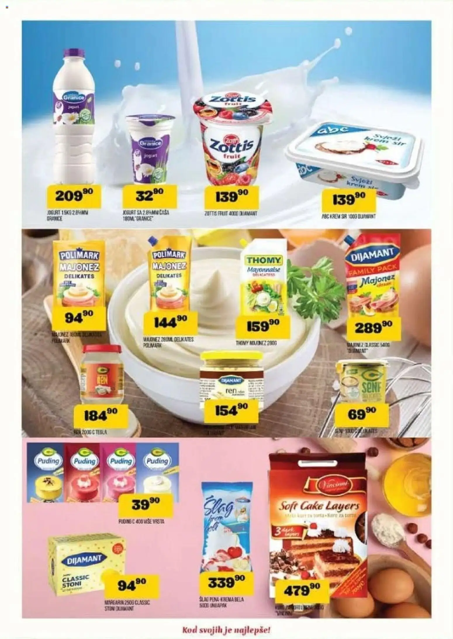 VP Dima katalog - važi od 01.01.2026 | Strana: 6 | Proizvode: Majonez, Puding, Krem sir, Jogurt