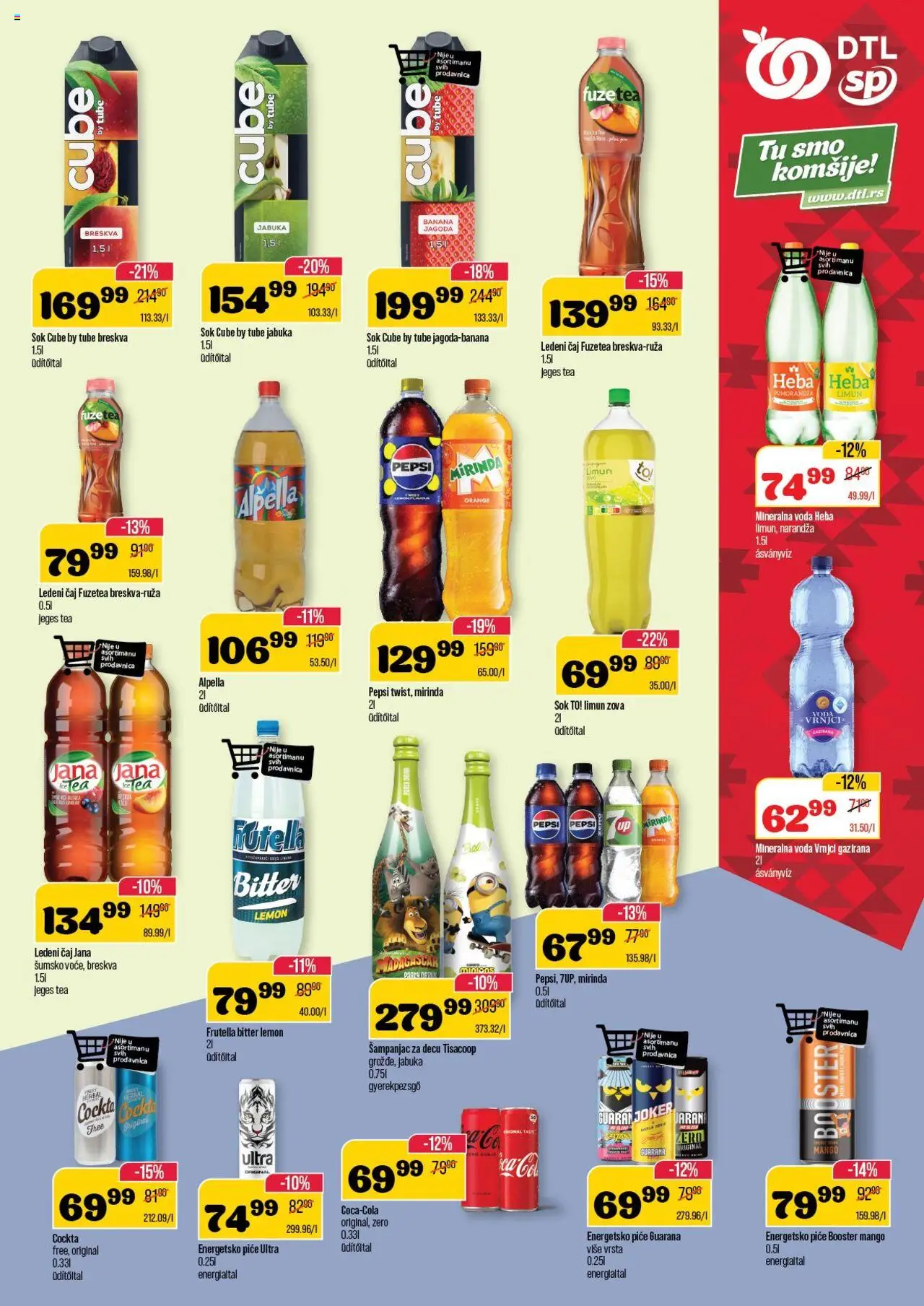 Senta Promet katalog - važi od 30.07.2025 | Strana: 13 | Proizvode: Banana, Mango, Mineralna voda, Breskva