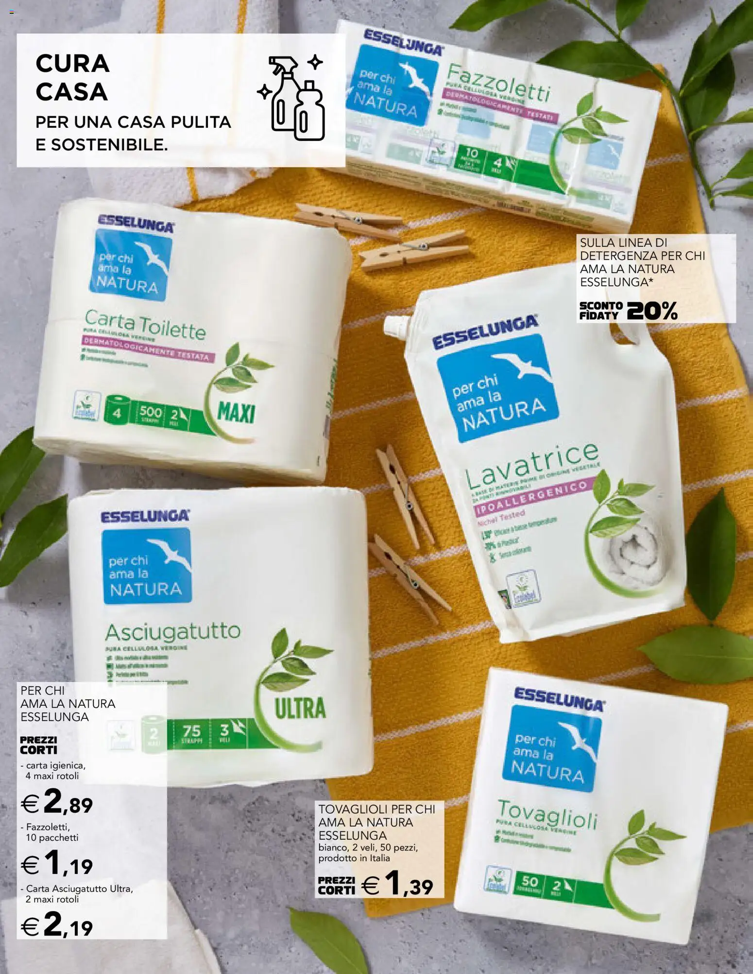 Volantino Esselunga S del 26.02.2026 | Pagina: 30 | Prodotti: Fazzoletti, Lavatrice, Asciugatutto
