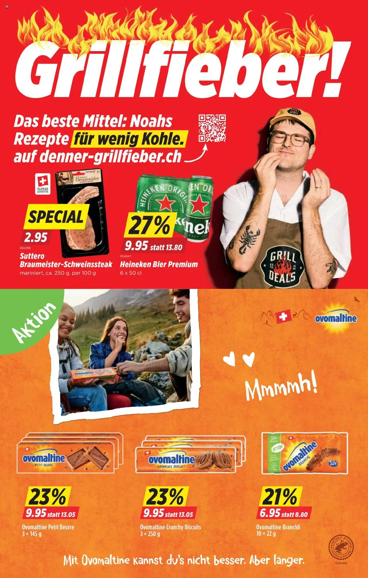 Denner Aktionen ab 19.08.2025 | Seite: 4 | Produkte: Bier, Grill
