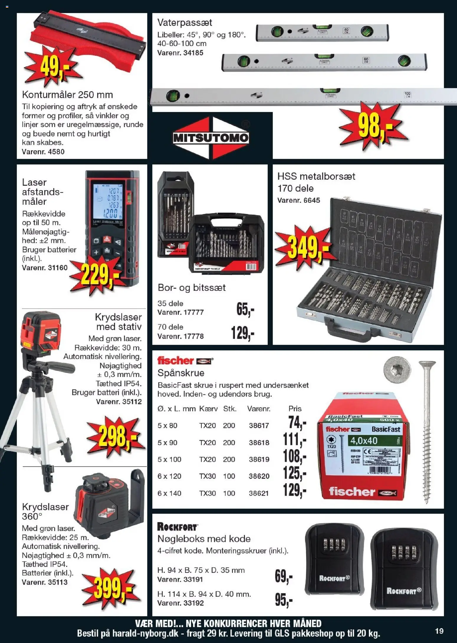 Harald Nyborg tilbudsavis – gyldig fra 27.11.2025 | Side: 19 | Produkter: Batterier, Søm, Skrue, Batteri