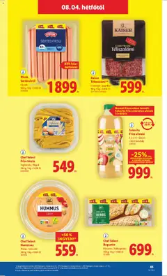 Lidl akciós ujság - amely érvényes a következő dátumtól: 31.07.2025 | Oldal: 45