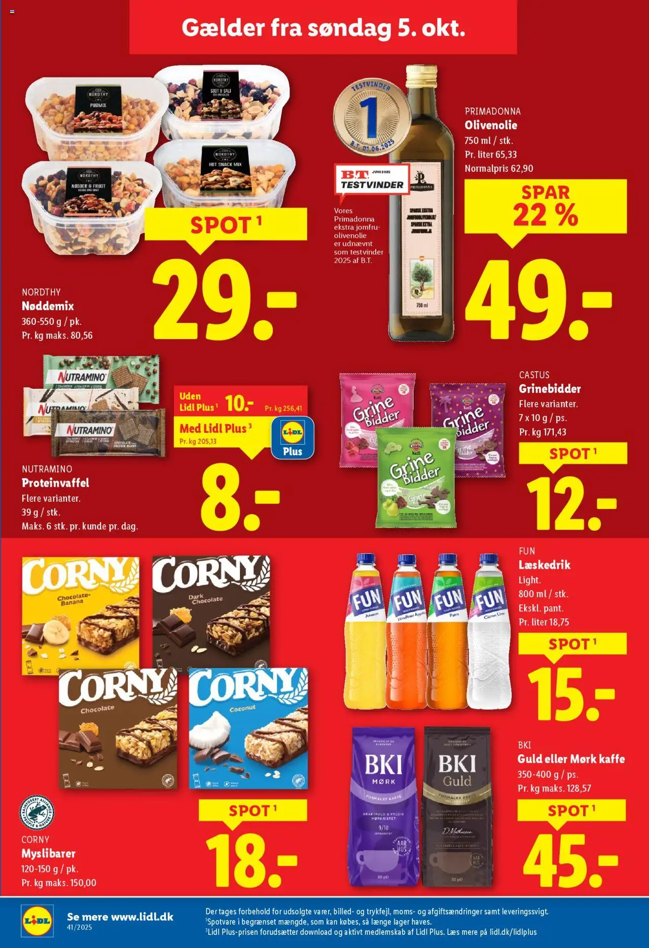 Lidl tilbudsavis – gyldig fra 05.10.2025 | Side: 21 | Produkter: Kaffe, Salt, Olivenolie, Søm